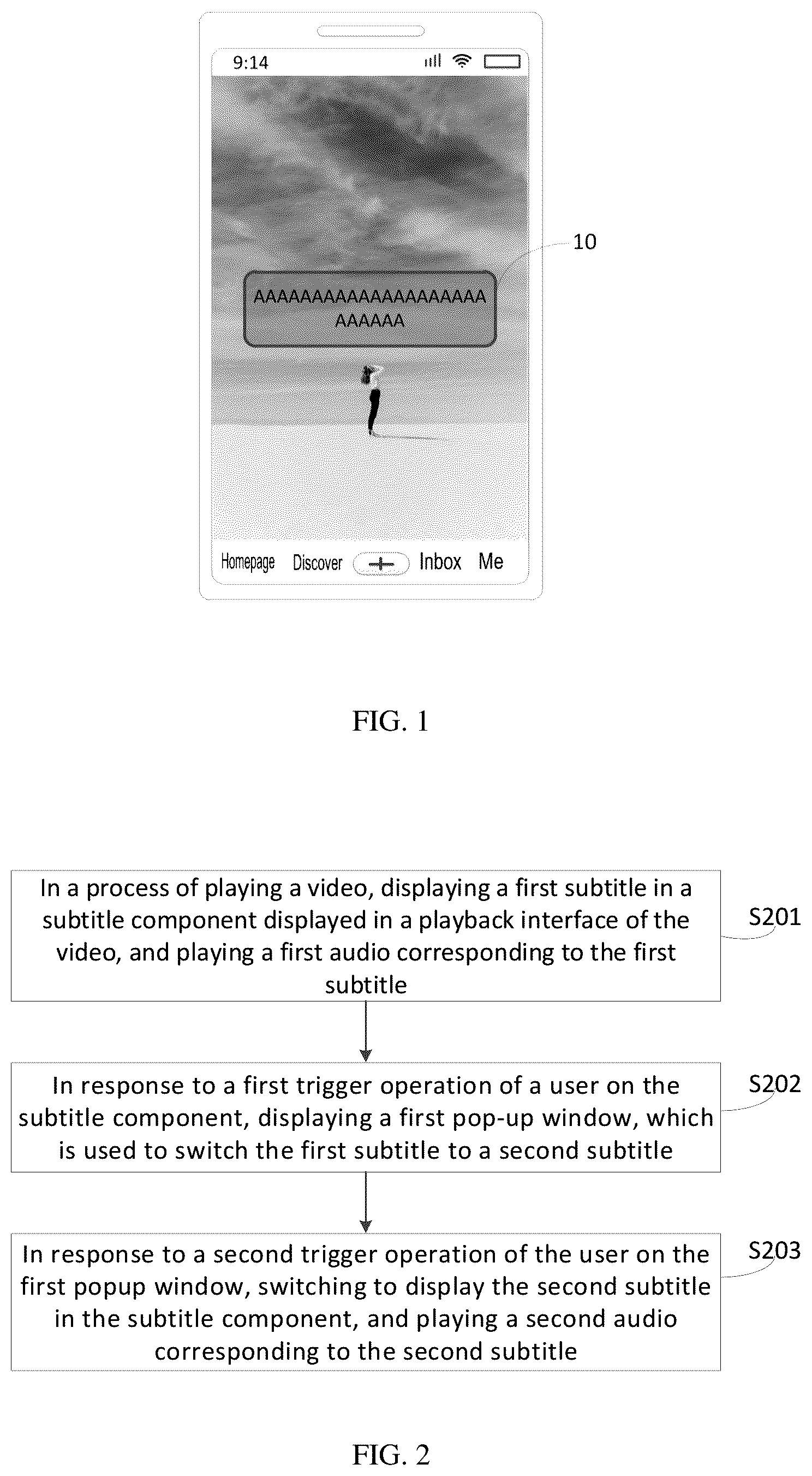 Patent US12348830 — Video playback method and device for setting a subtitle and audio language — Figure 1