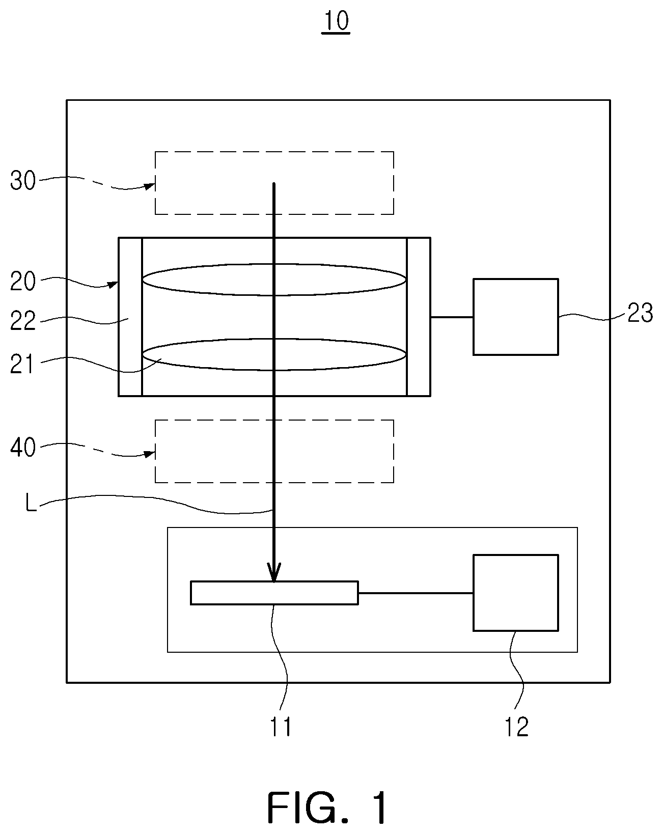 Patent US12348845 — Camera module — Figure 1