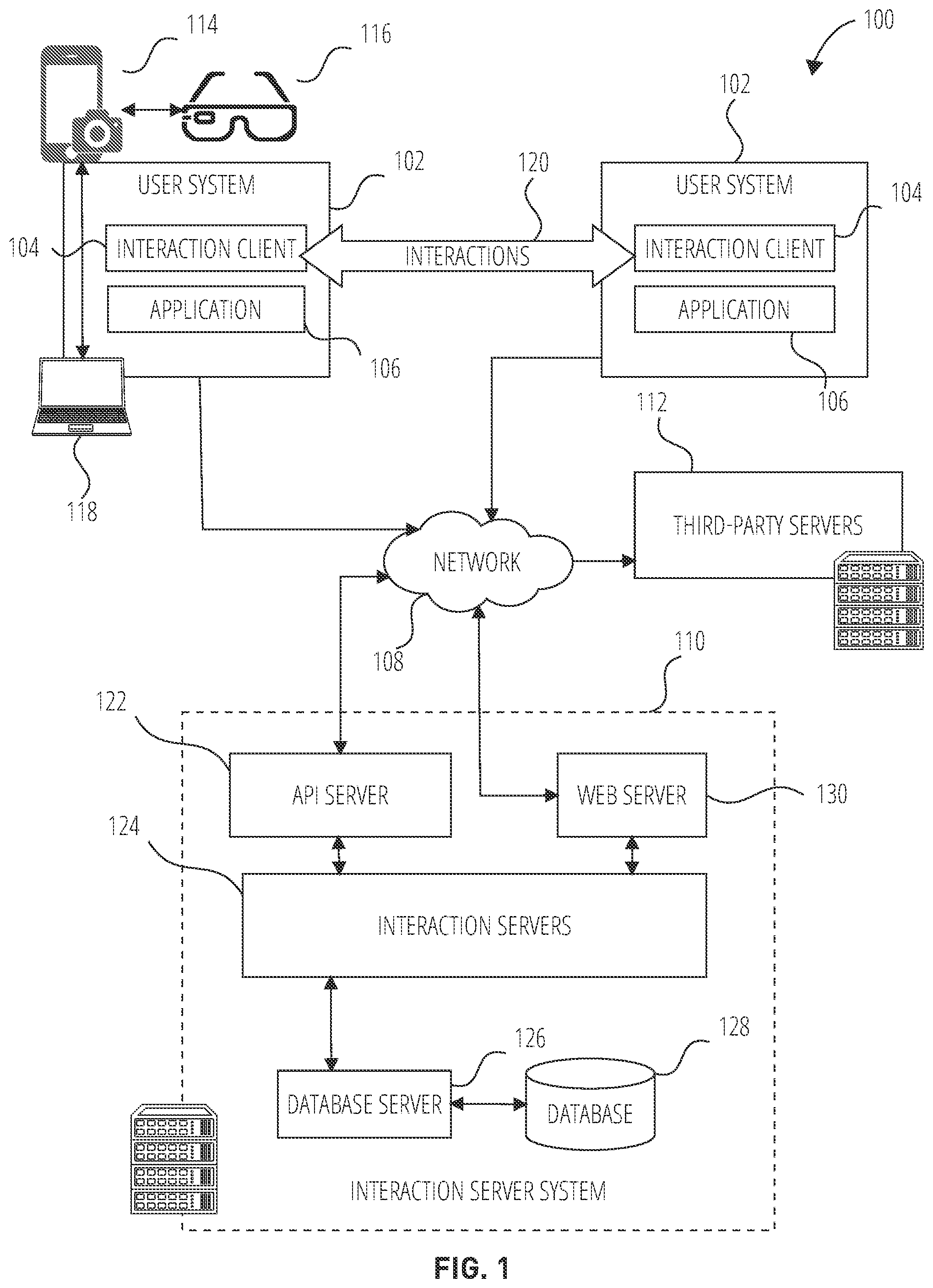 Patent US12348855 — Providing draggable shutter button during video recording — Figure 1