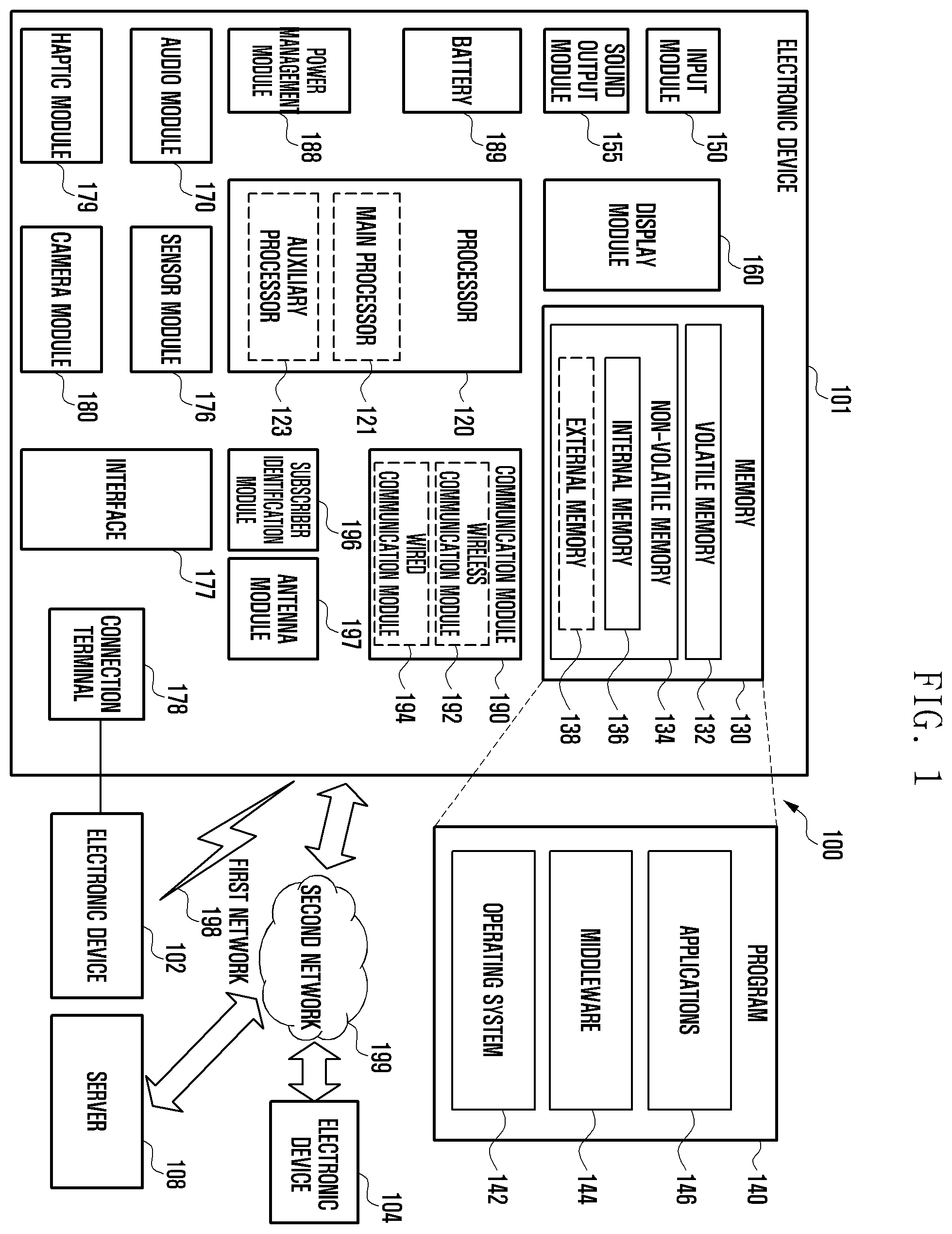 Patent US12348871 — Electronic device having flexible display, and camera module control method therefor — Figure 1