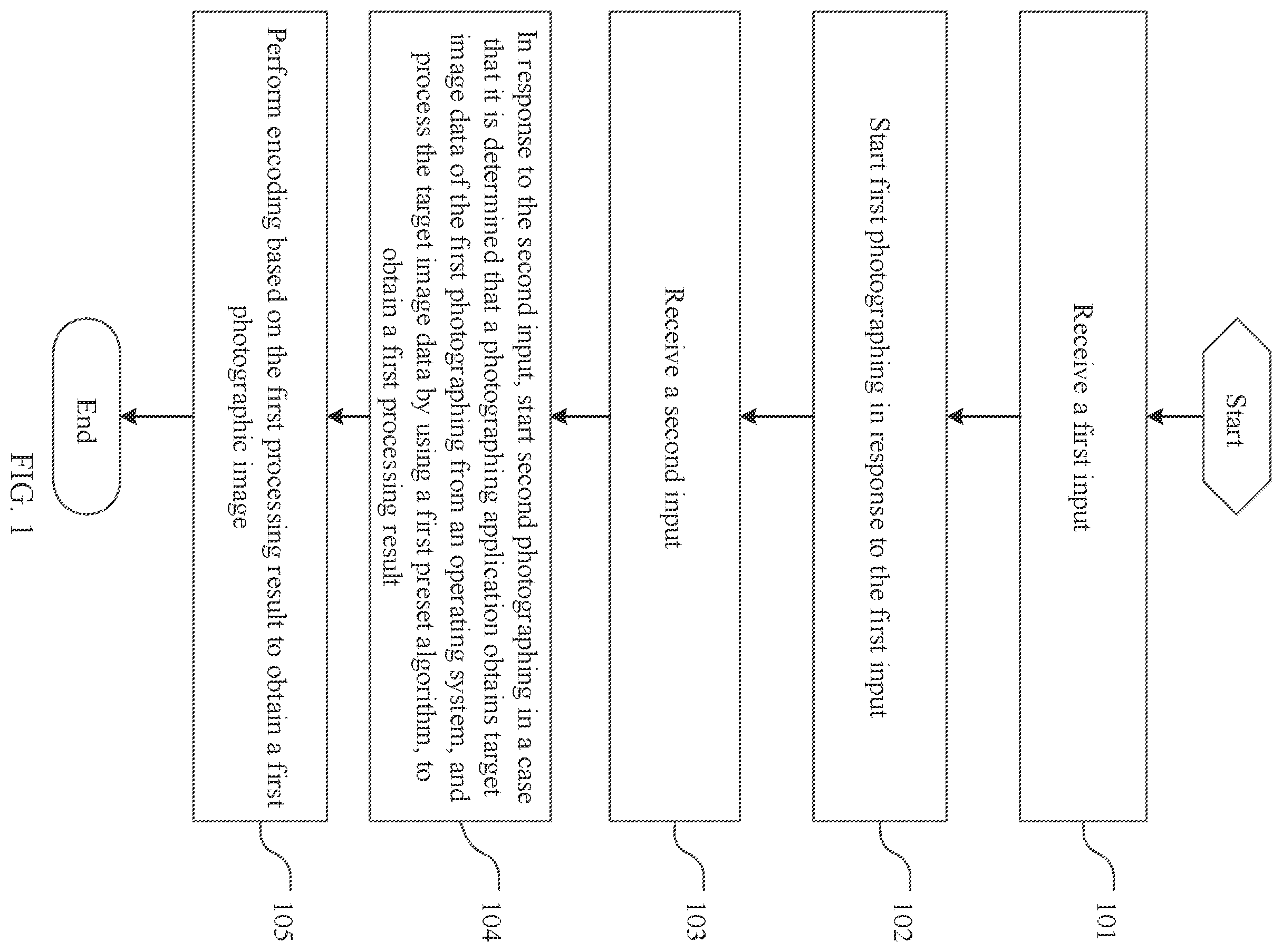 Patent US12348878 — Photographing method, apparatus, and electronic device for quick and continuous photographing — Figure 1