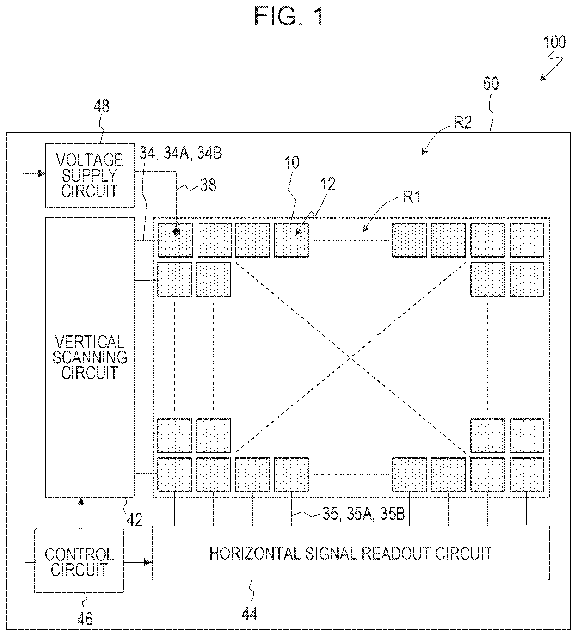Patent US12348884 Figure 1 – Imaging device and method for driving the same
