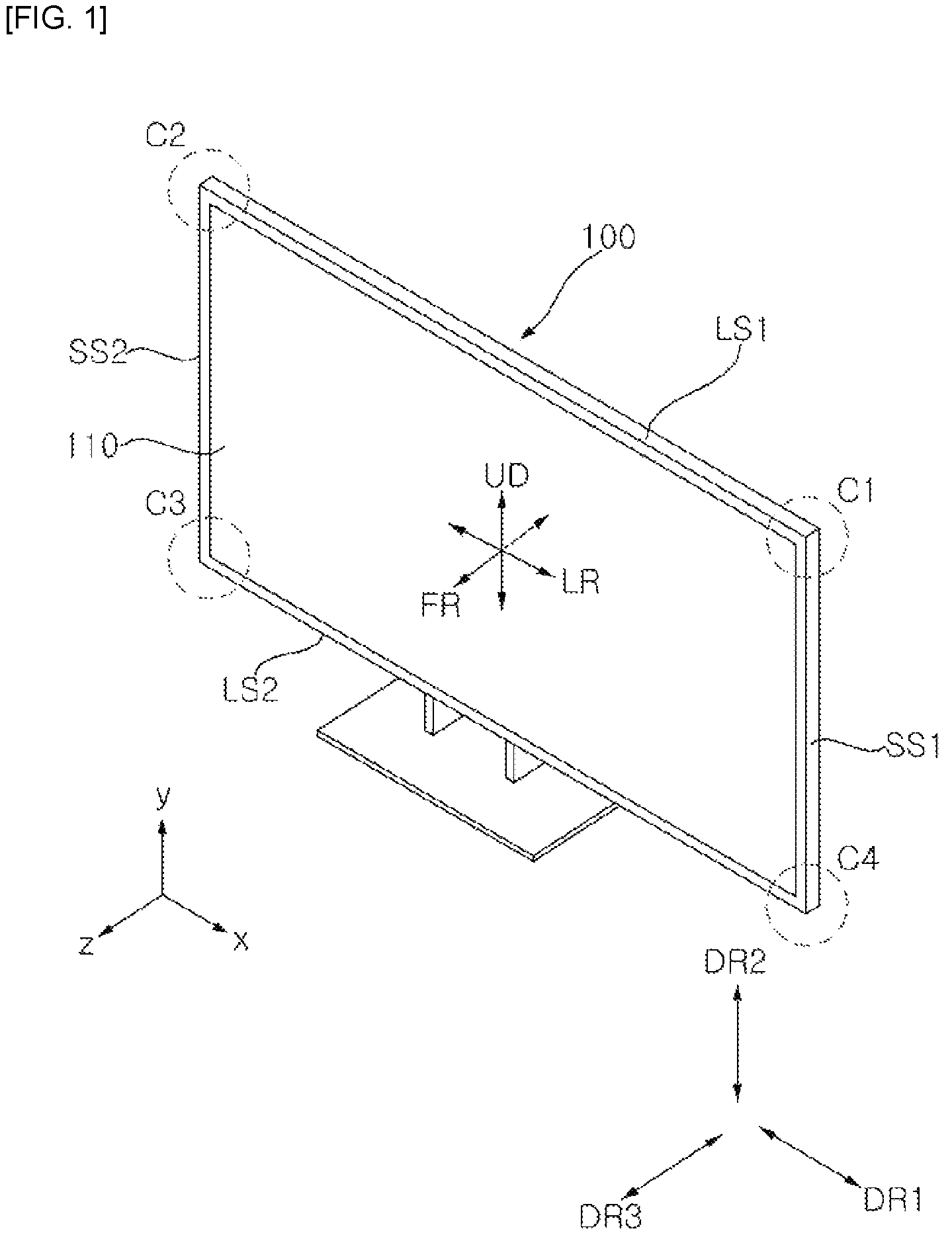 Patent US12348893 — Display device — Figure 1