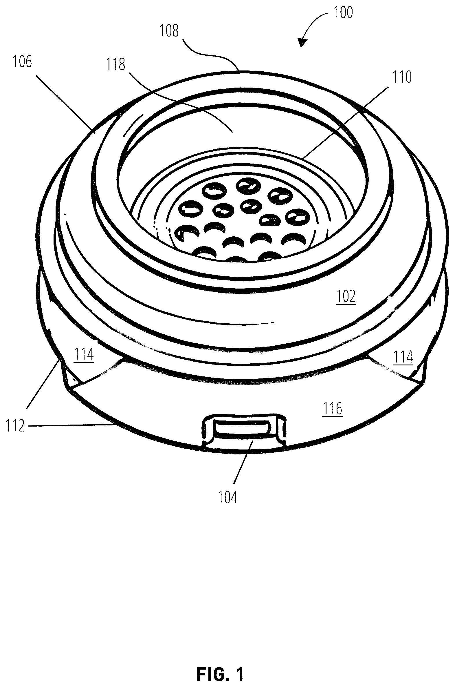 Patent US12348928 — Suction cup headphone apparatus — Figure 1
