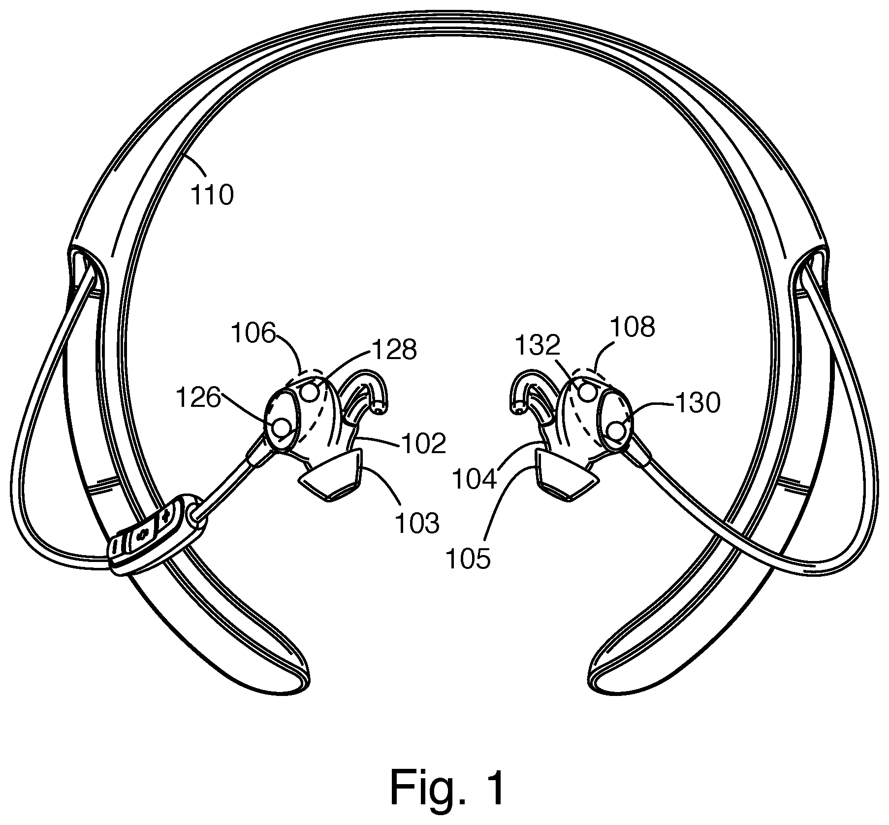 Patent US12348932 — Hearing assistance using active noise reduction — Figure 1
