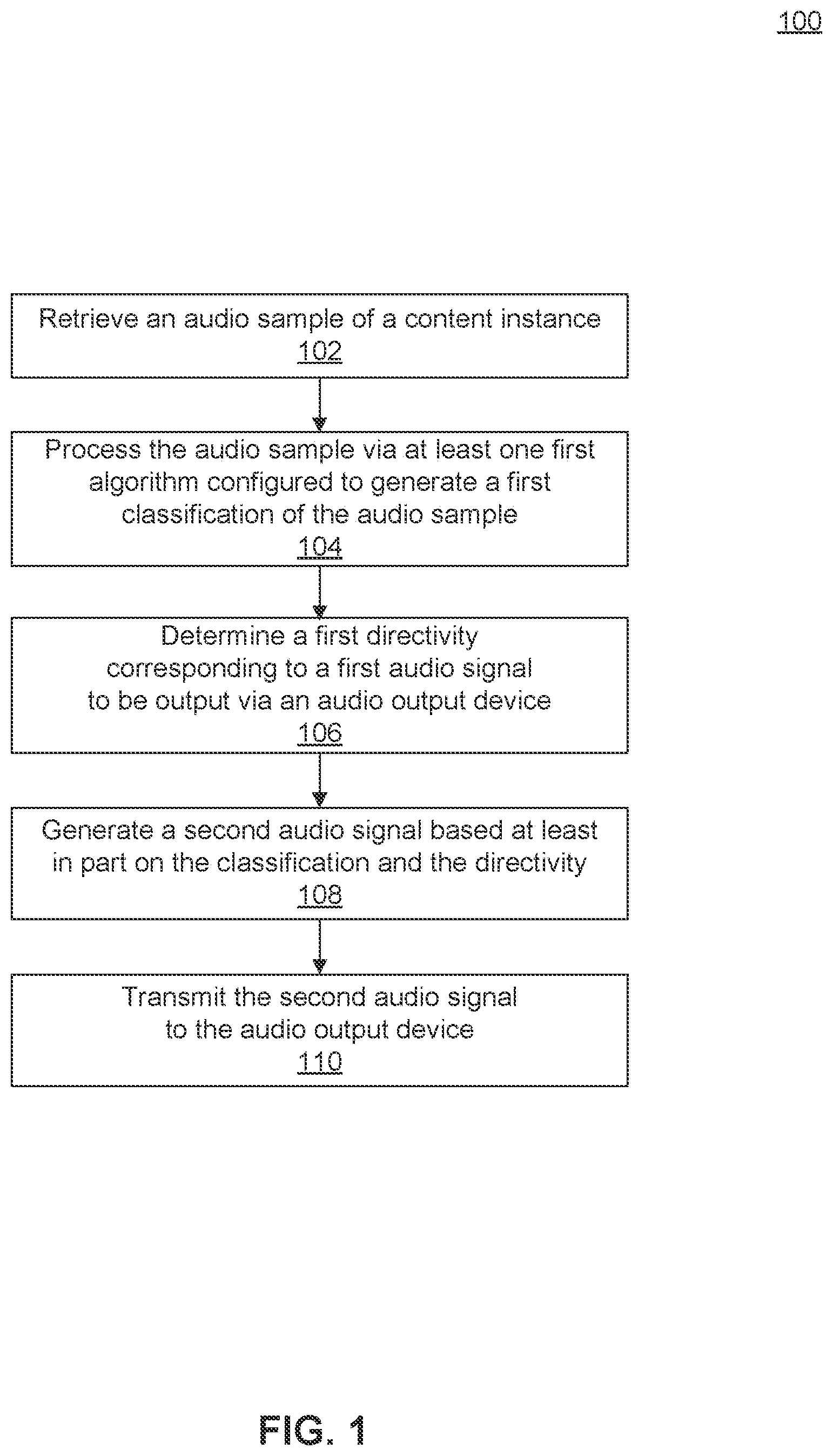Patent US12348943 — Audio enhancements based on video detection — Figure 1