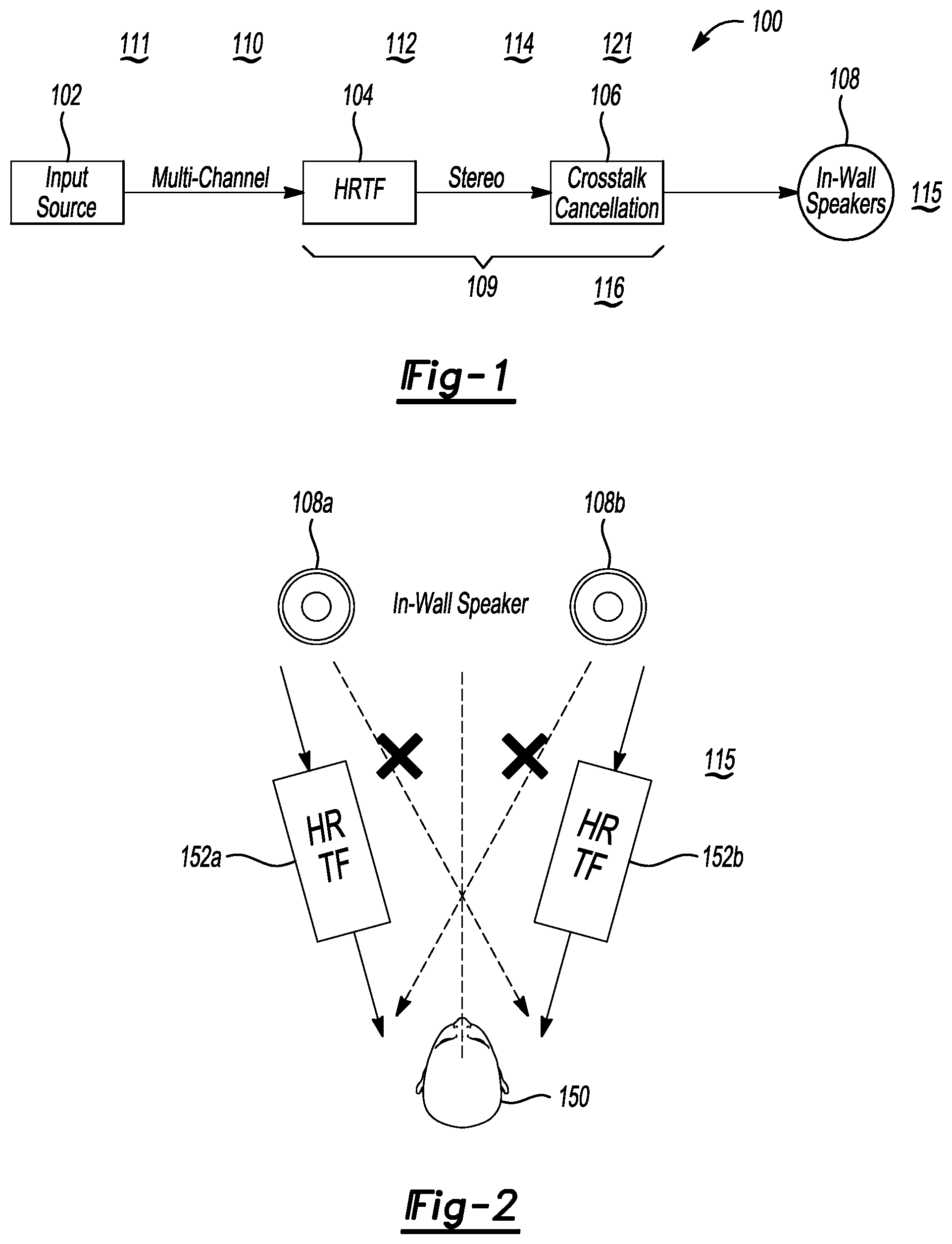 Patent US12348951 Figure 1 – System and method for virtual sound effect with invisible loudspeaker(s)