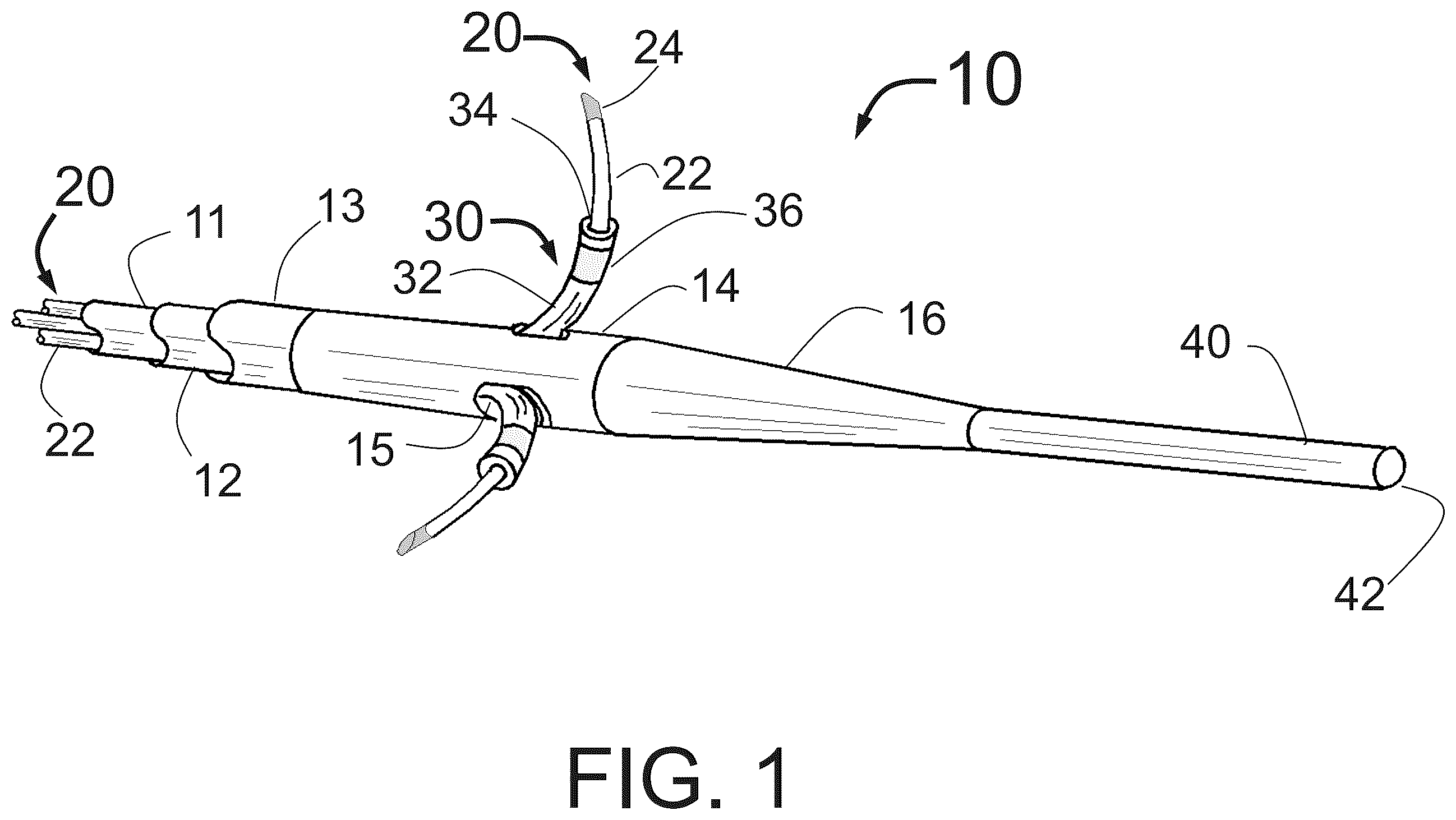 Patent US12350051 Figure 1 – Apparatus for effective ablation and nerve sensing associated with denervation