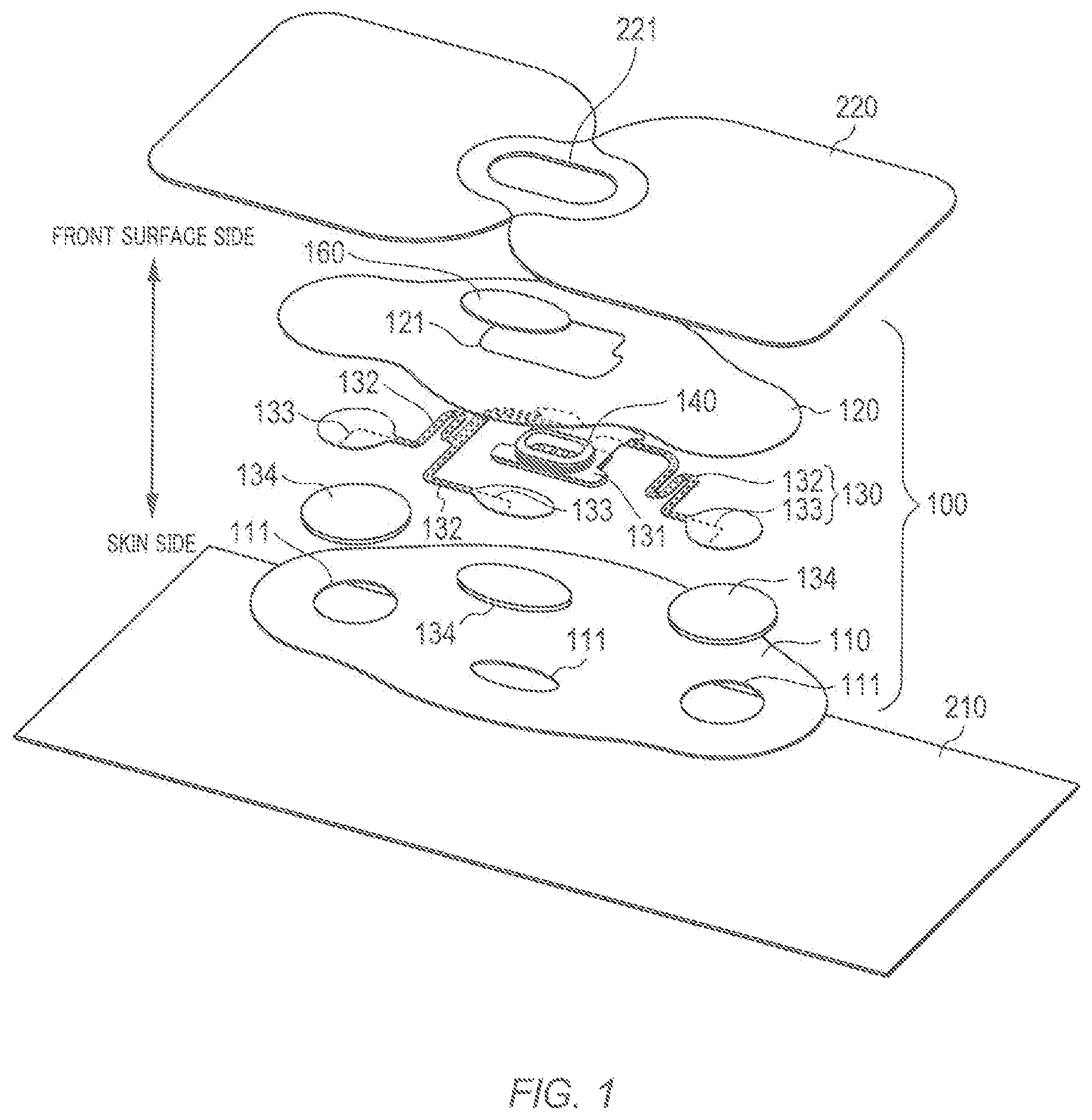 Patent US12350070 — Biological information measurement device — Figure 1