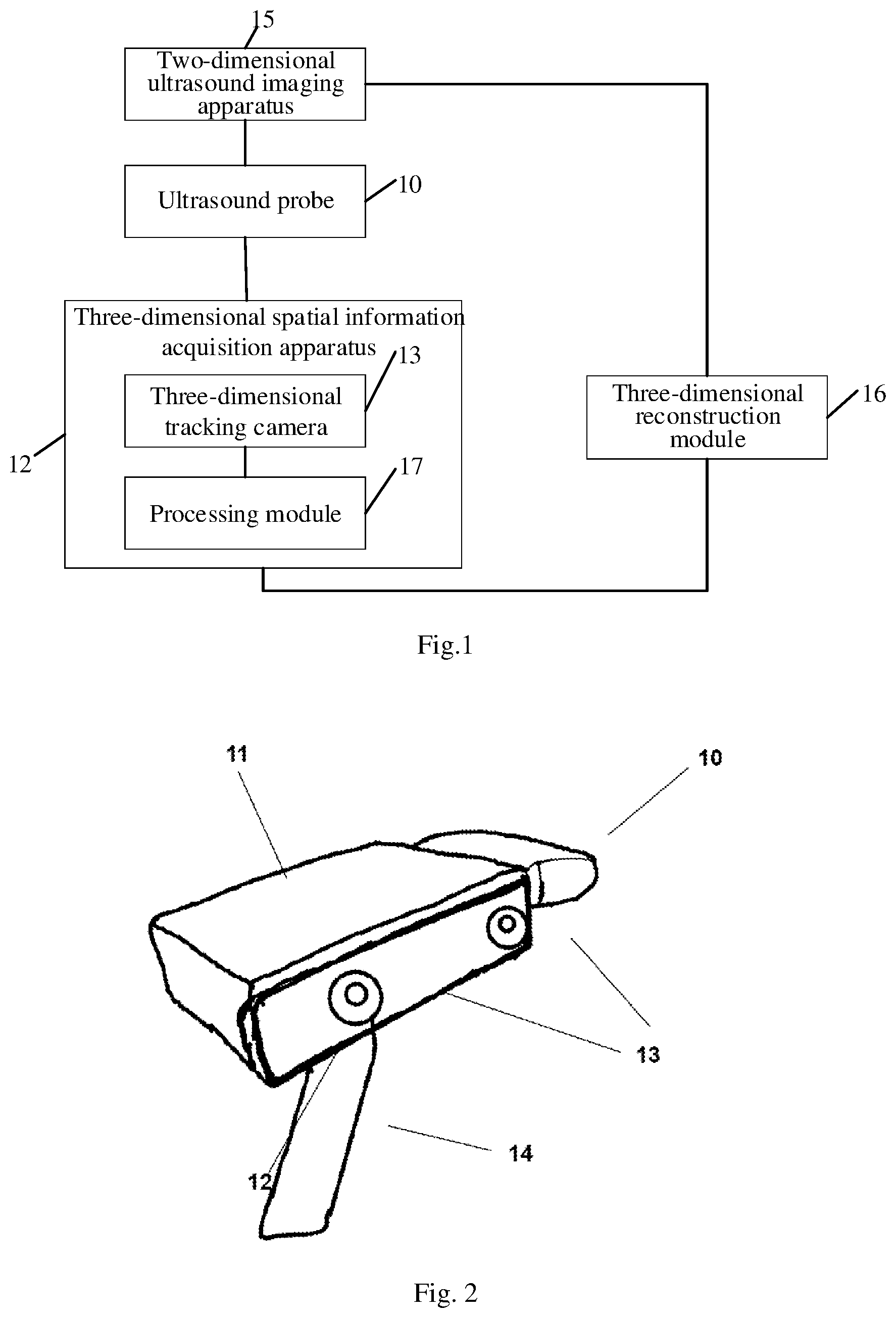 Patent US12350105 — Three-dimensional ultrasound imaging method and system based on three-dimensional tracking camera — Figure 1
