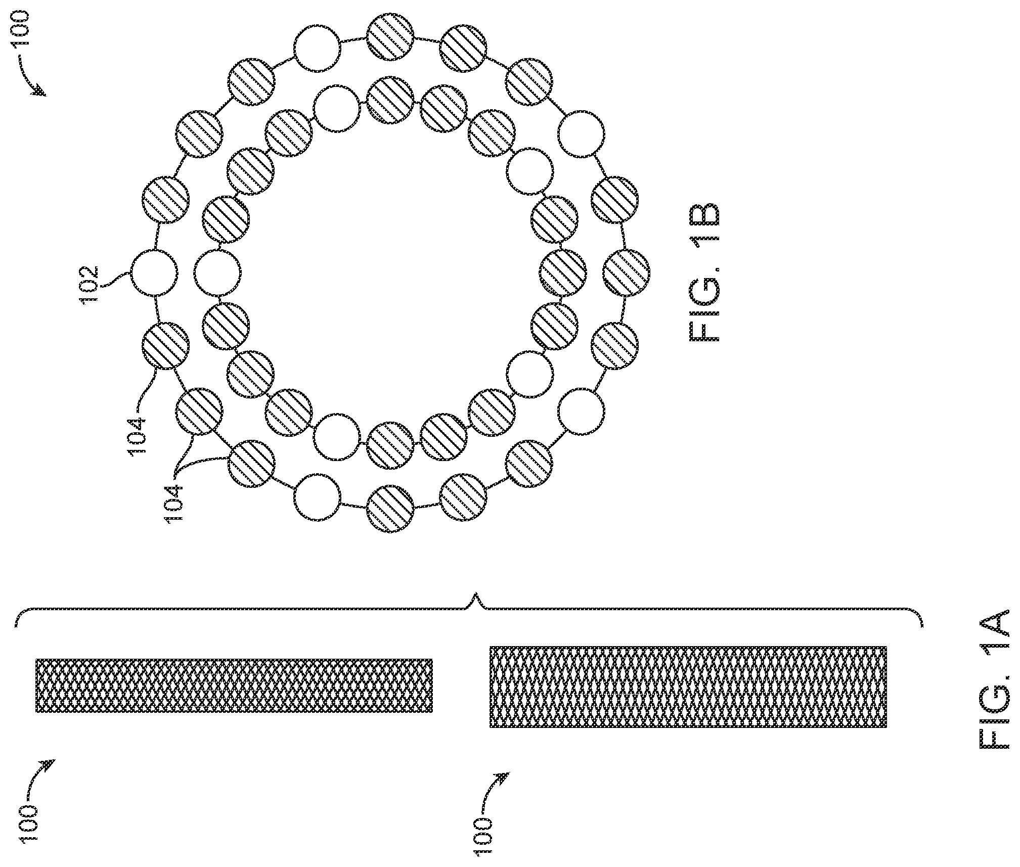 Patent US12350178 — Stent braid pattern with enhanced radiopacity — Figure 1