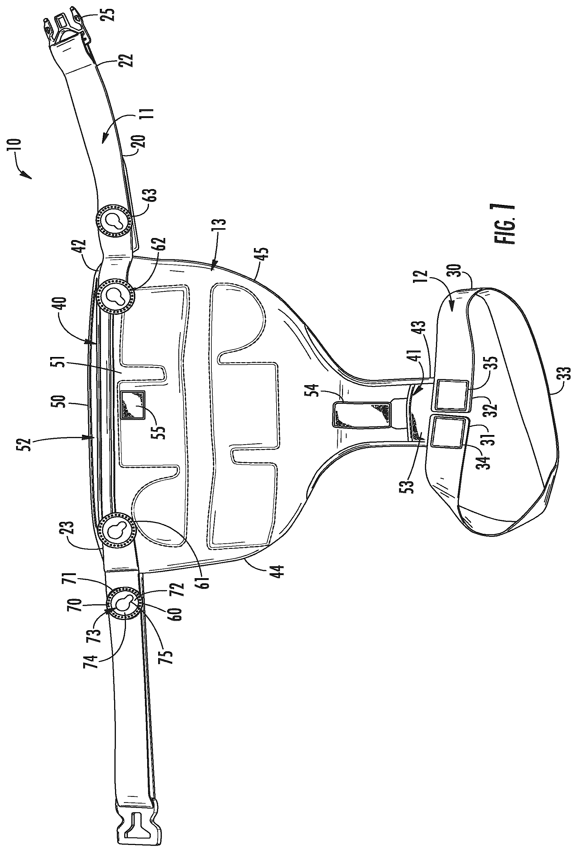 Patent US12350182 — Pain management and post-operative hip orthosis — Figure 1