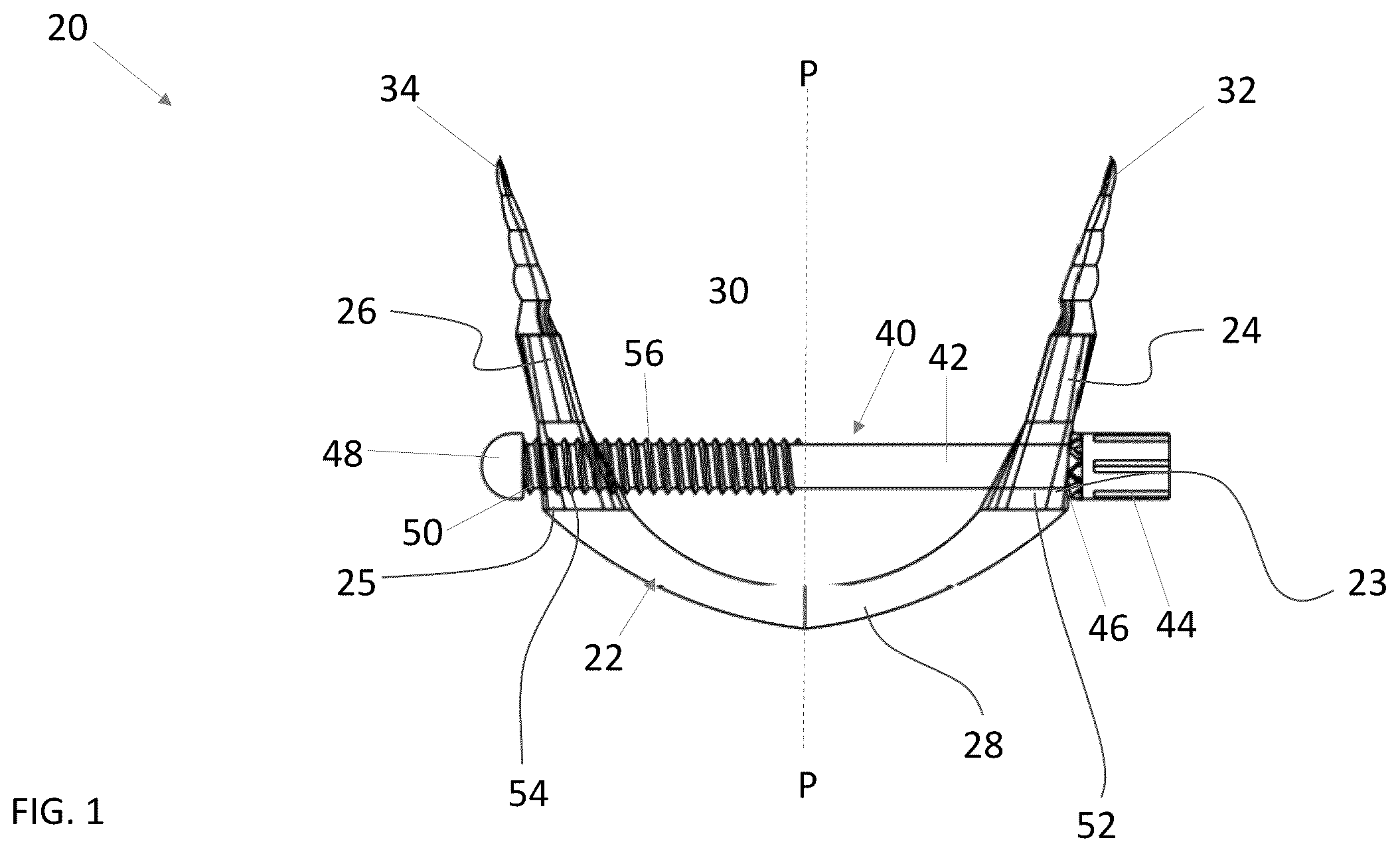Patent US12350183 — Adjustable nasal dilator — Figure 1