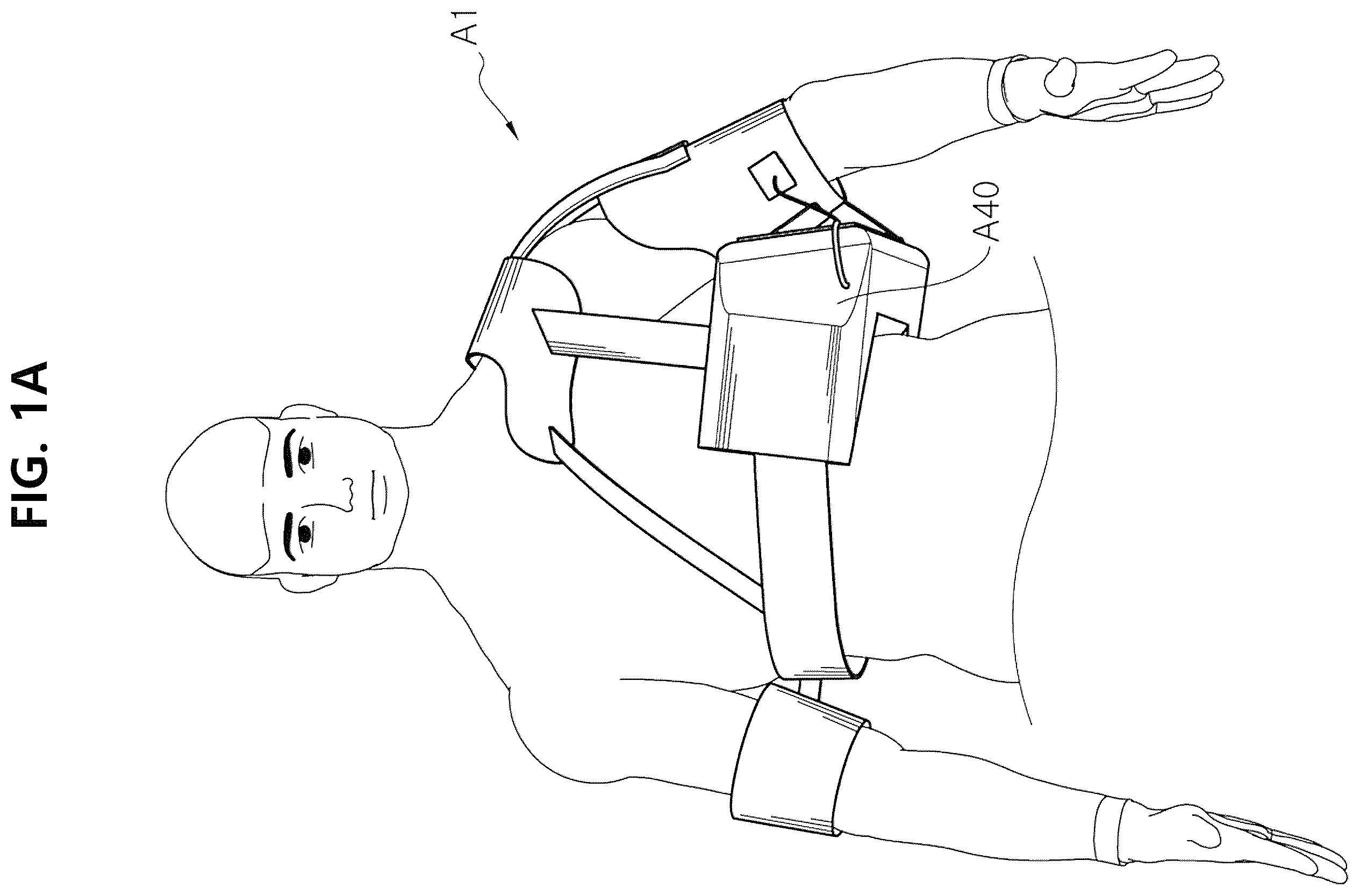 Patent US12350186 — Non-fixed shoulder brace — Figure 1