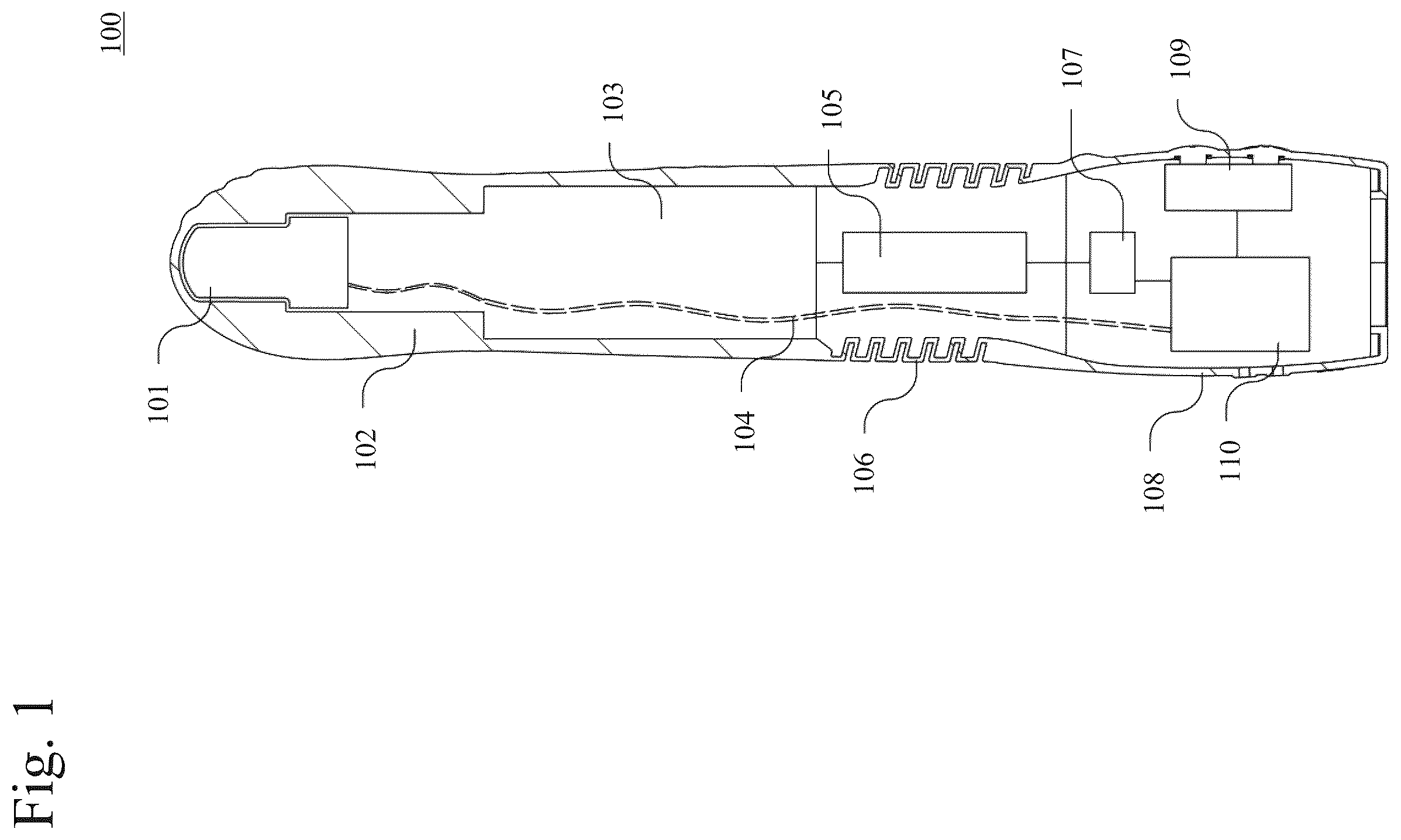Patent US12350221 — Reciprocating stimulation device — Figure 1