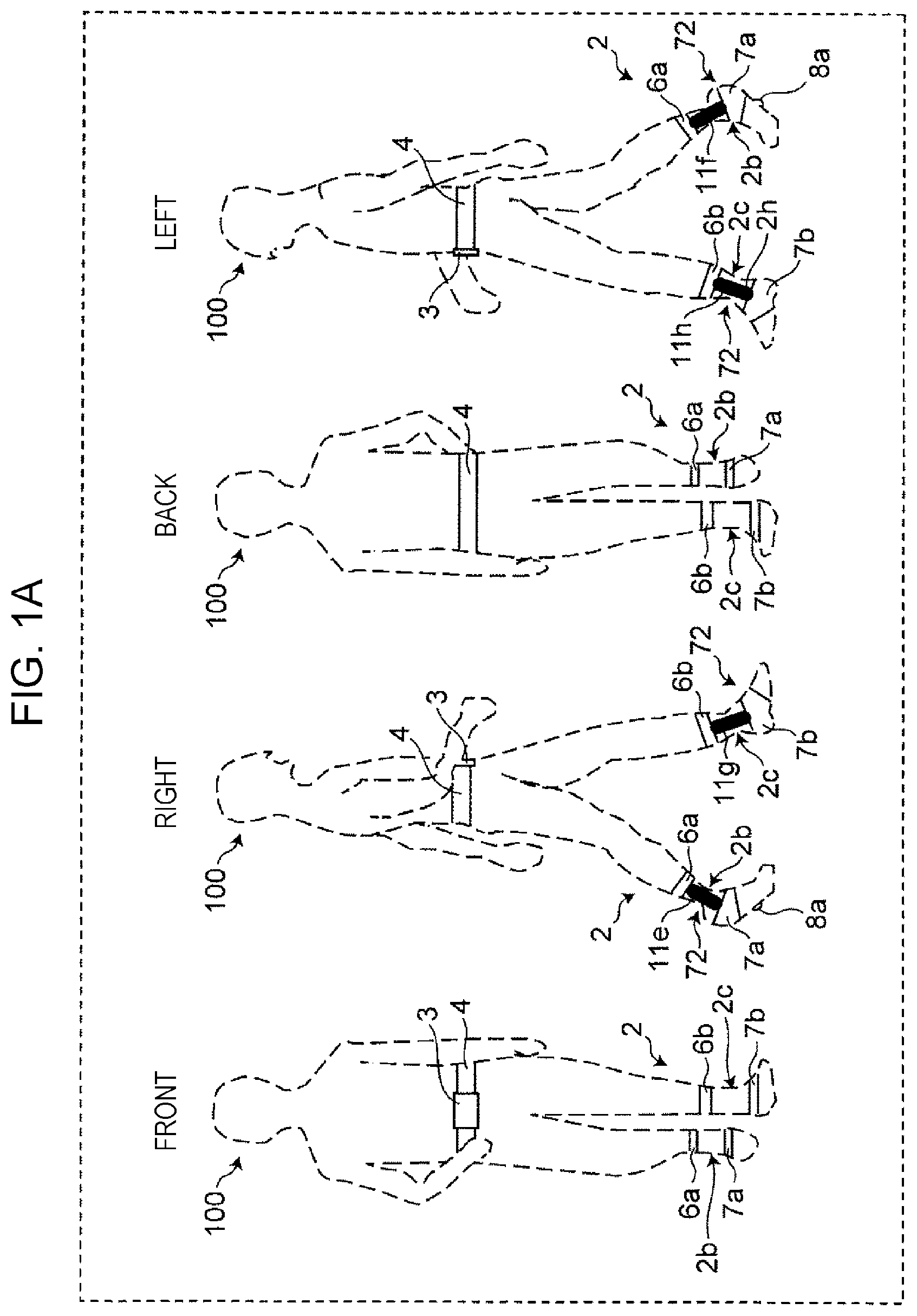 Patent US12350225 Figure 1 – Apparatus for fall prevention during walking, control device, control method, and recording medium