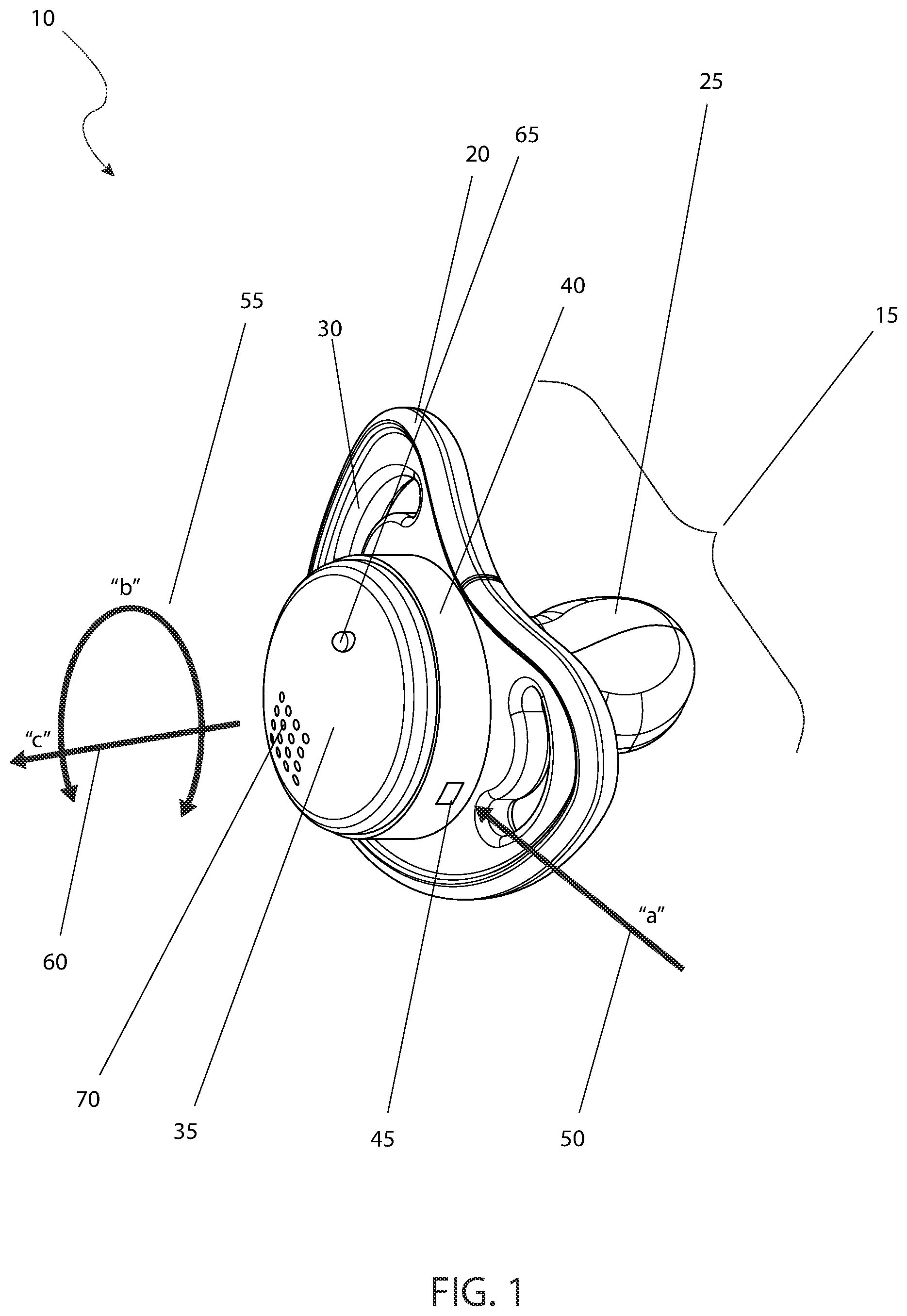 Patent US12350240 Figure 1 – Enhanced infant pacifier