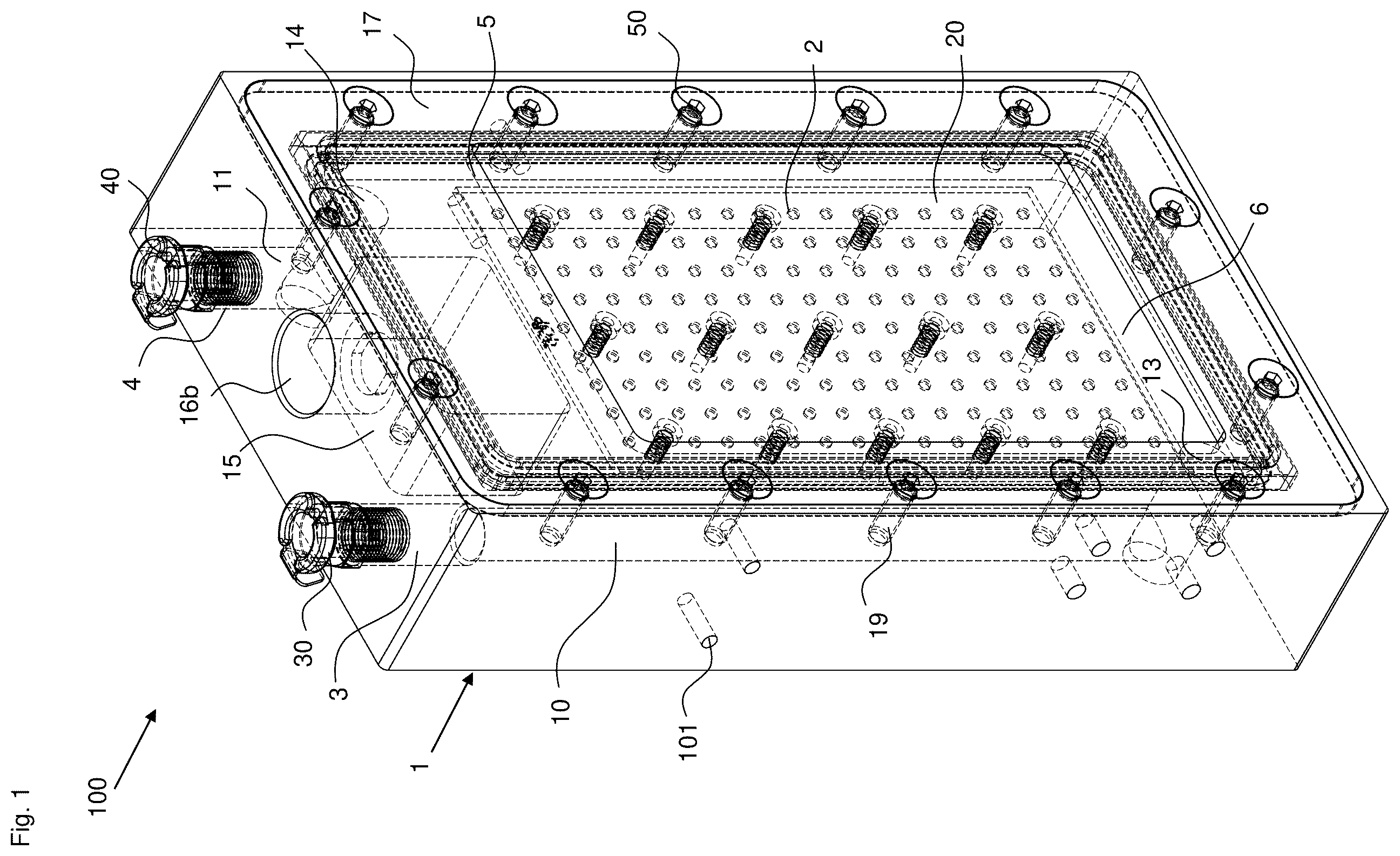 Patent US12350393 Figure 1 – Surface radiator, device comprising the surface radiator and use of the surface radiator