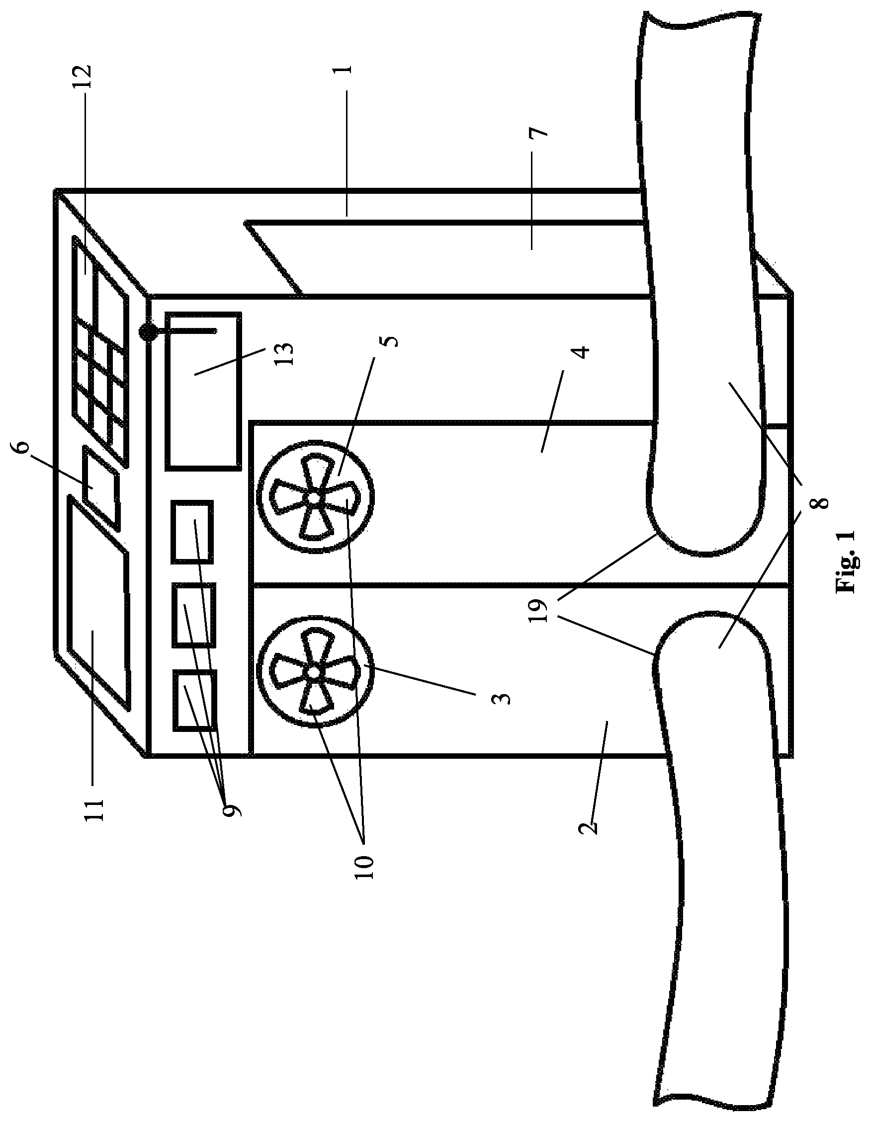 Patent US12350412 — Device for creating a healthy microclimate — Figure 1