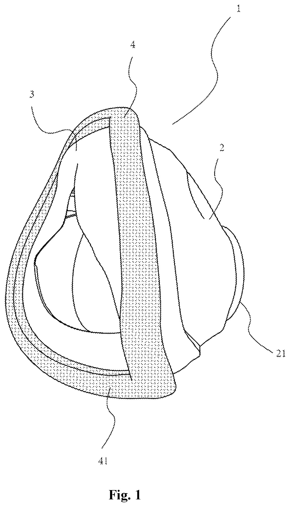 Patent US12350430 — Respiratory mask with good sealing and comfort — Figure 1