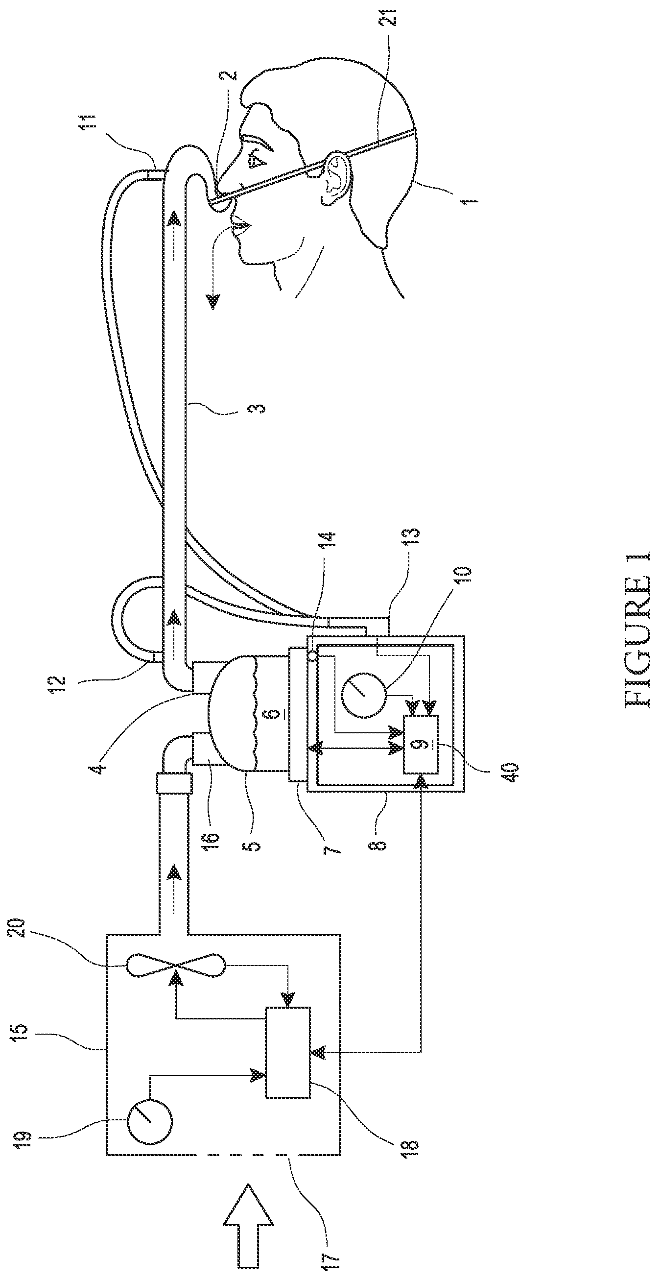 Patent US12350431 — Breathing assistance apparatus — Figure 1
