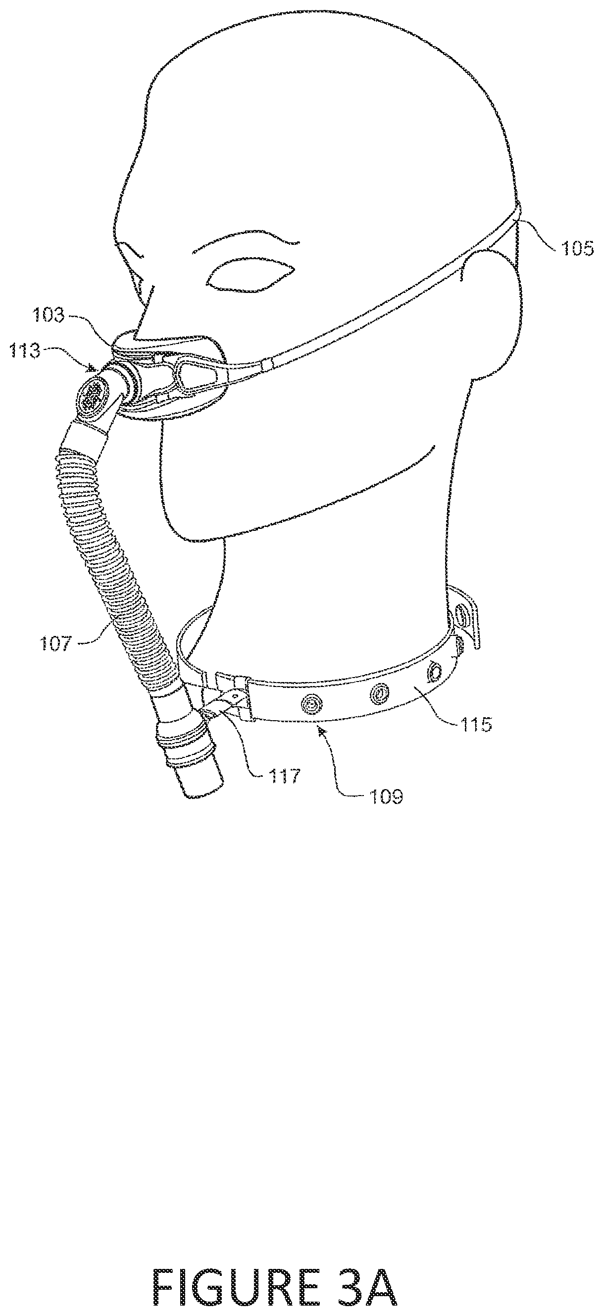 Patent US12350432 Figure 12 – Frame with supporting arms and length adjustable strap