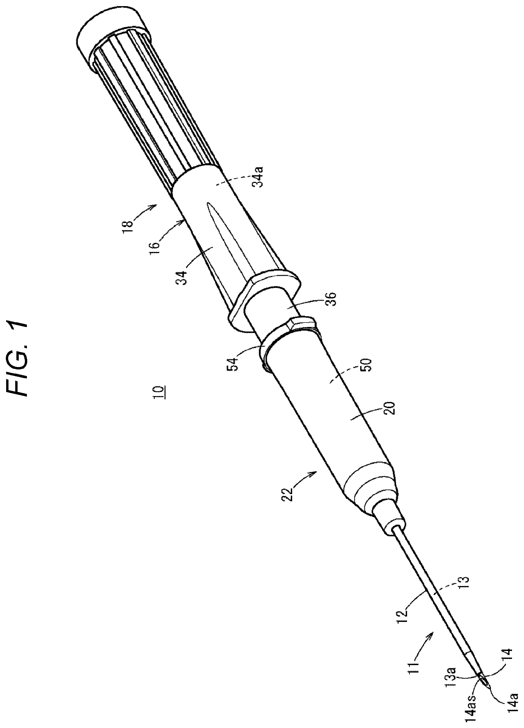Patent US12350452 — Catheter assembly and catheter indwelling body — Figure 1