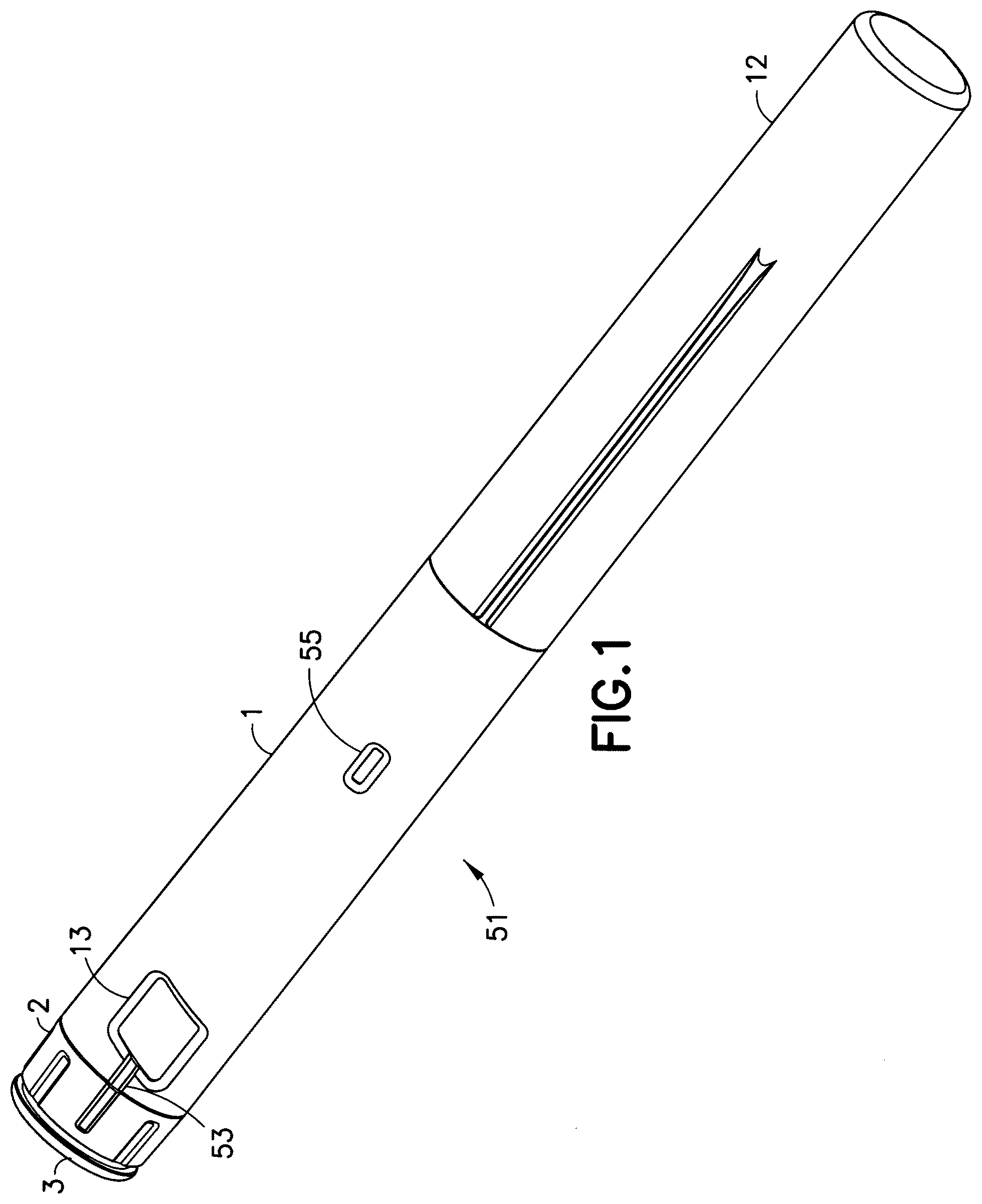 Patent US12350474 — Multiple use disposable injection pen — Figure 1