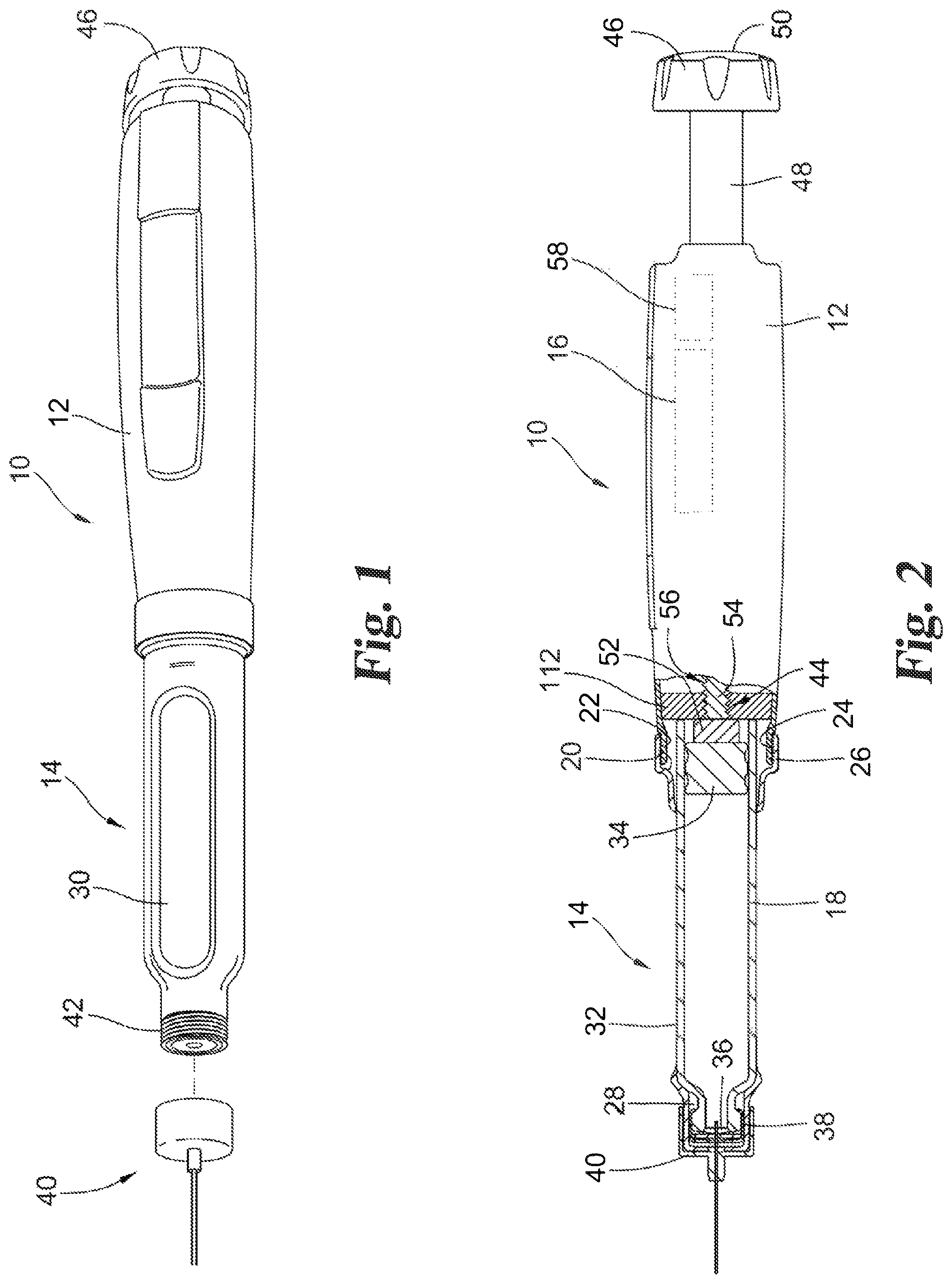 Patent US12350477 — Dose sensing mechanism in a medication delivery device — Figure 1
