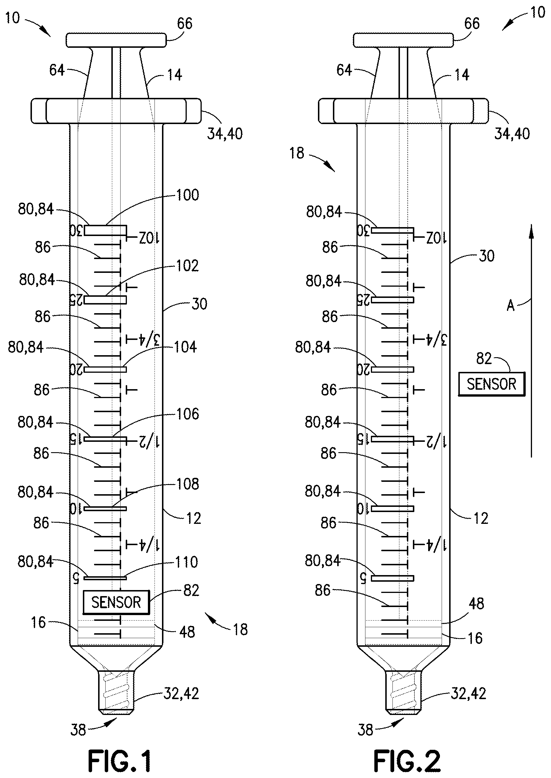 Patent US12350478 — Detection system for syringe assembly — Figure 1