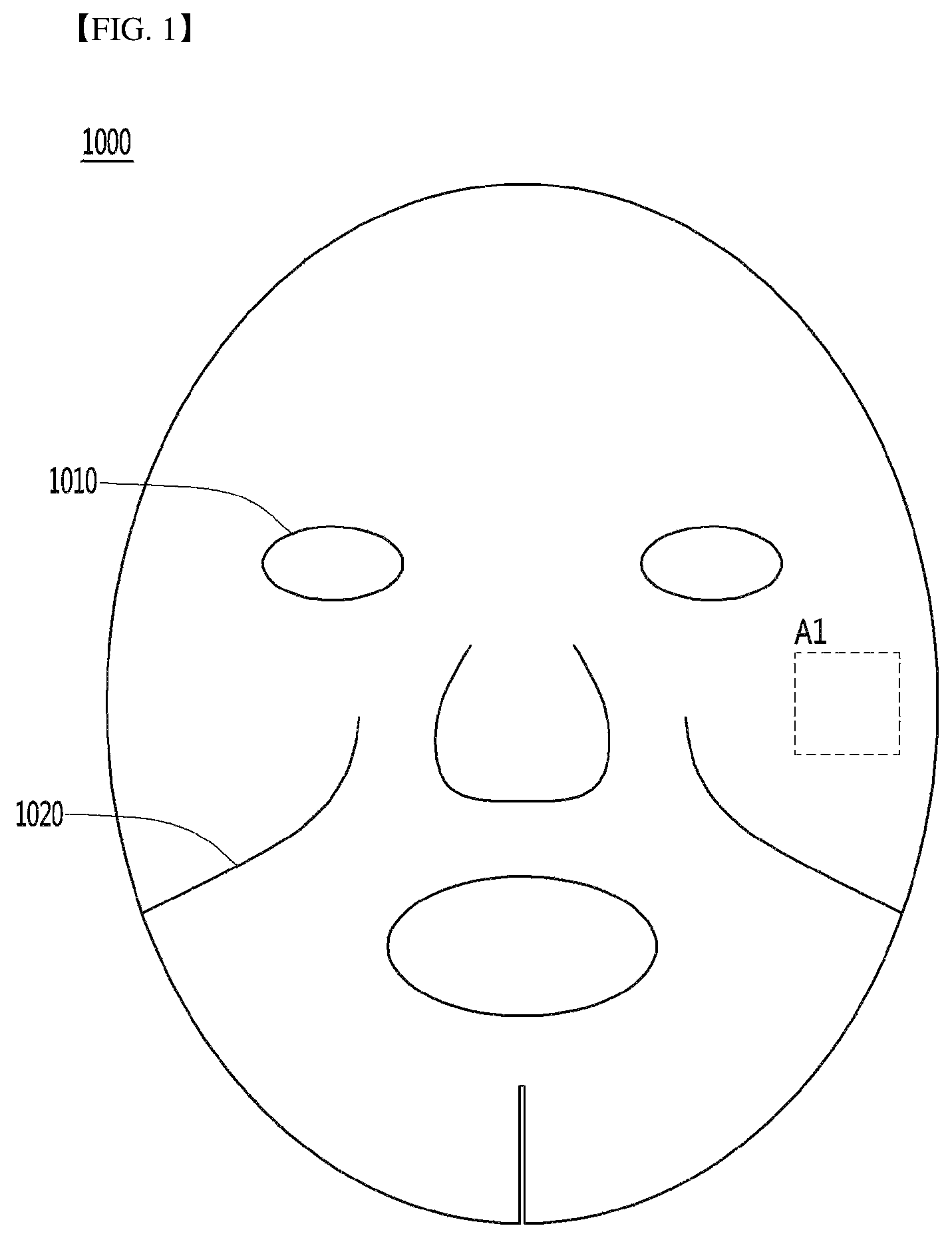Patent US12350512 — Mask and skin care device including same — Figure 1