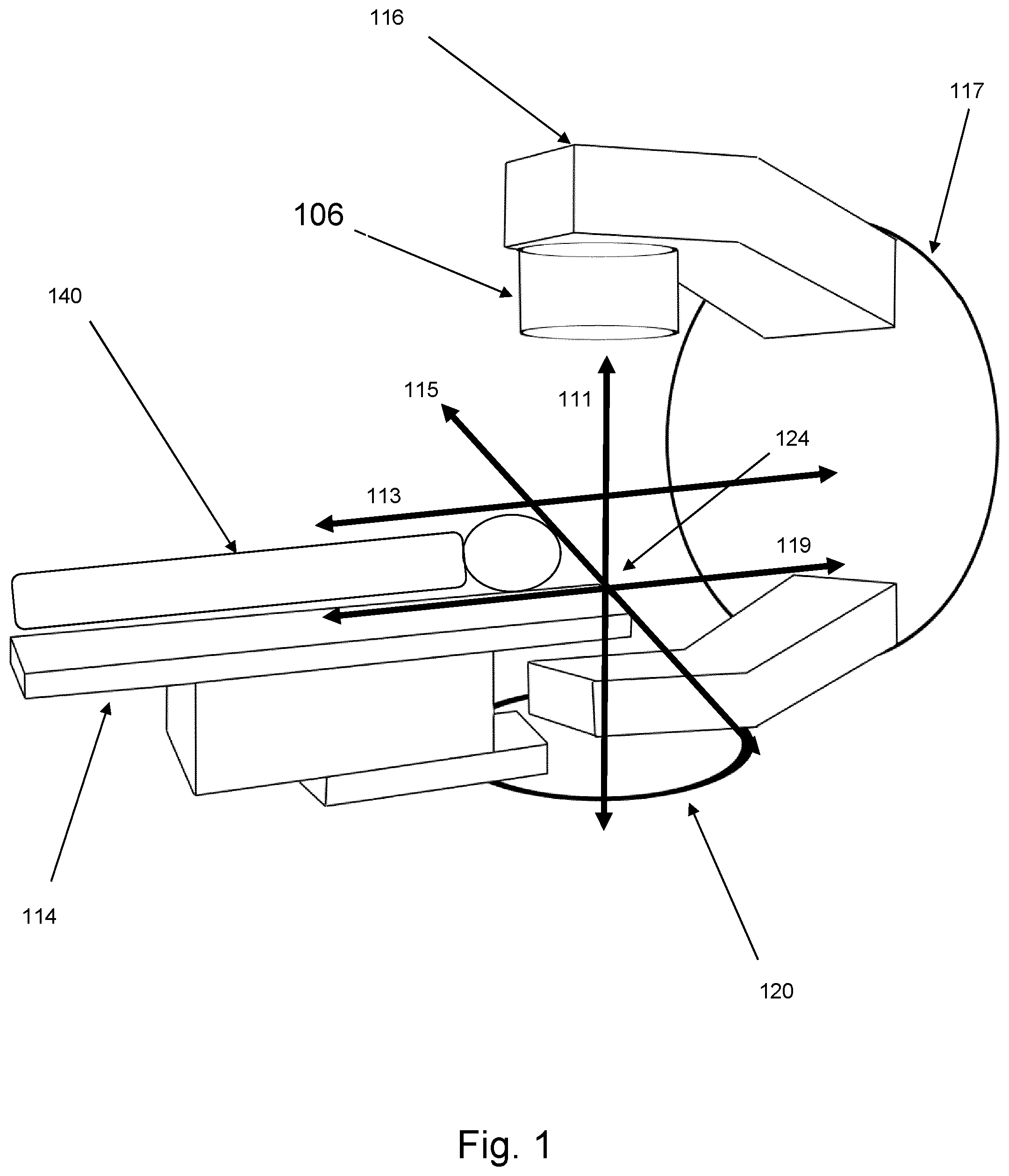 Patent US12350522 Figure 1 – Radiotherapy apparatus for delivering radiation to a subject