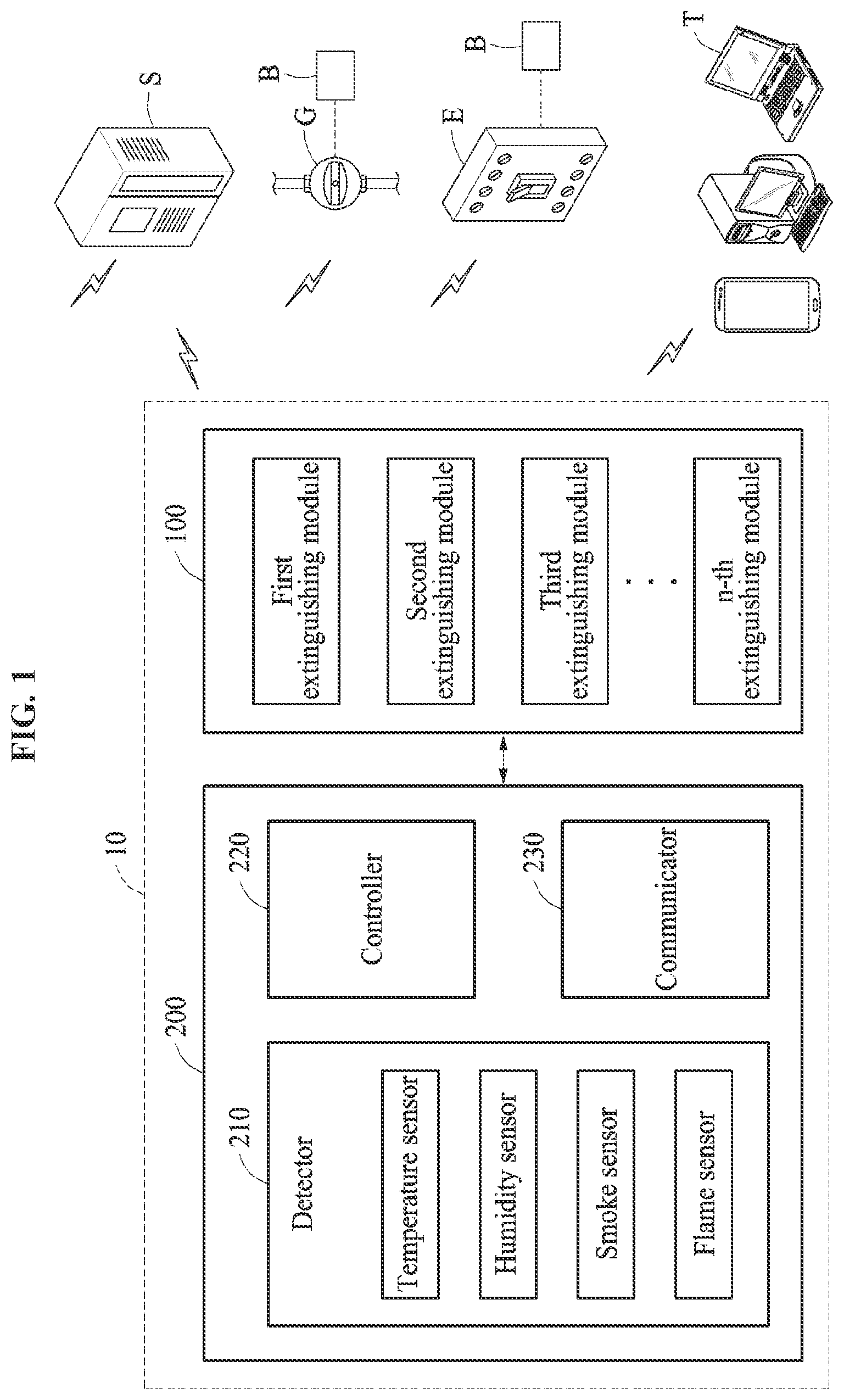 Patent US12350532 — Fire extinguishing capsule and capsule-type fire extinguishing device including same — Figure 1