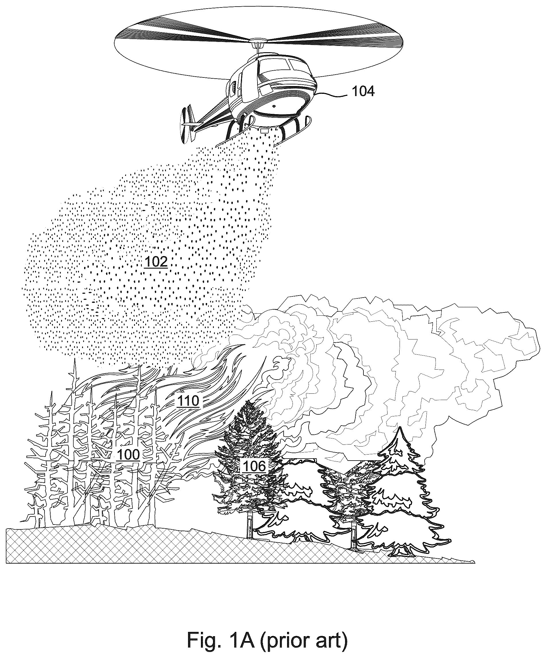 Patent US12350533 Figure 1 – Biodegradable SAP-containing pellets applicable to vegetation for fire protection and suppression