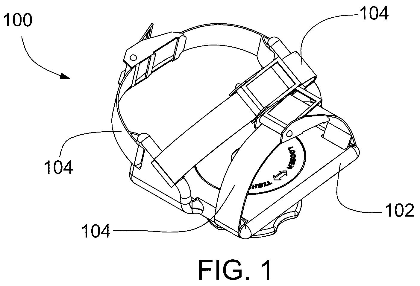 Patent US12350539 Figure 1 – Weight loading apparatus for foot and leg exercises