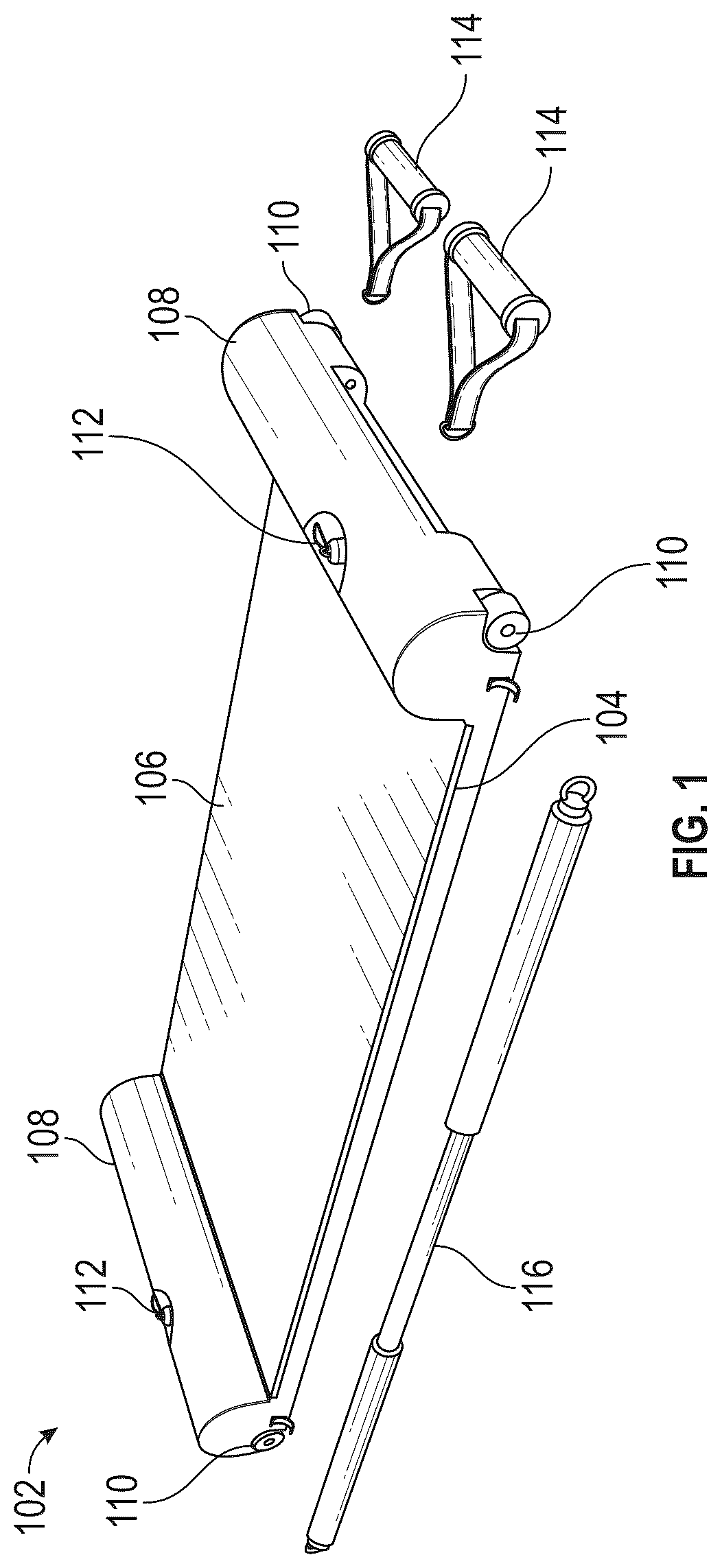 Patent US12350542 — Exercise device — Figure 1