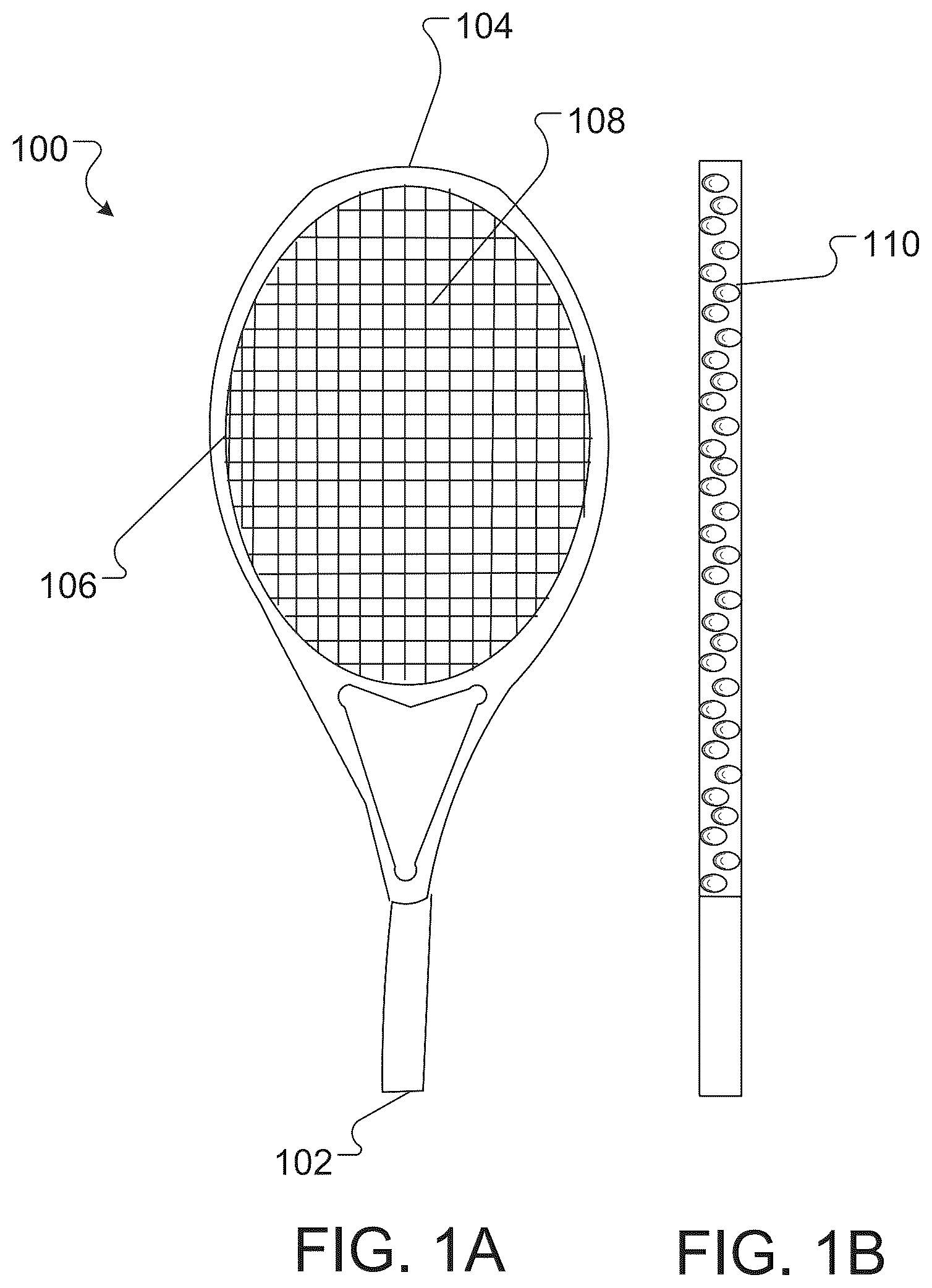Patent US12350556 — Negative Poisson's ratio materials for racquets and golf tees — Figure 1