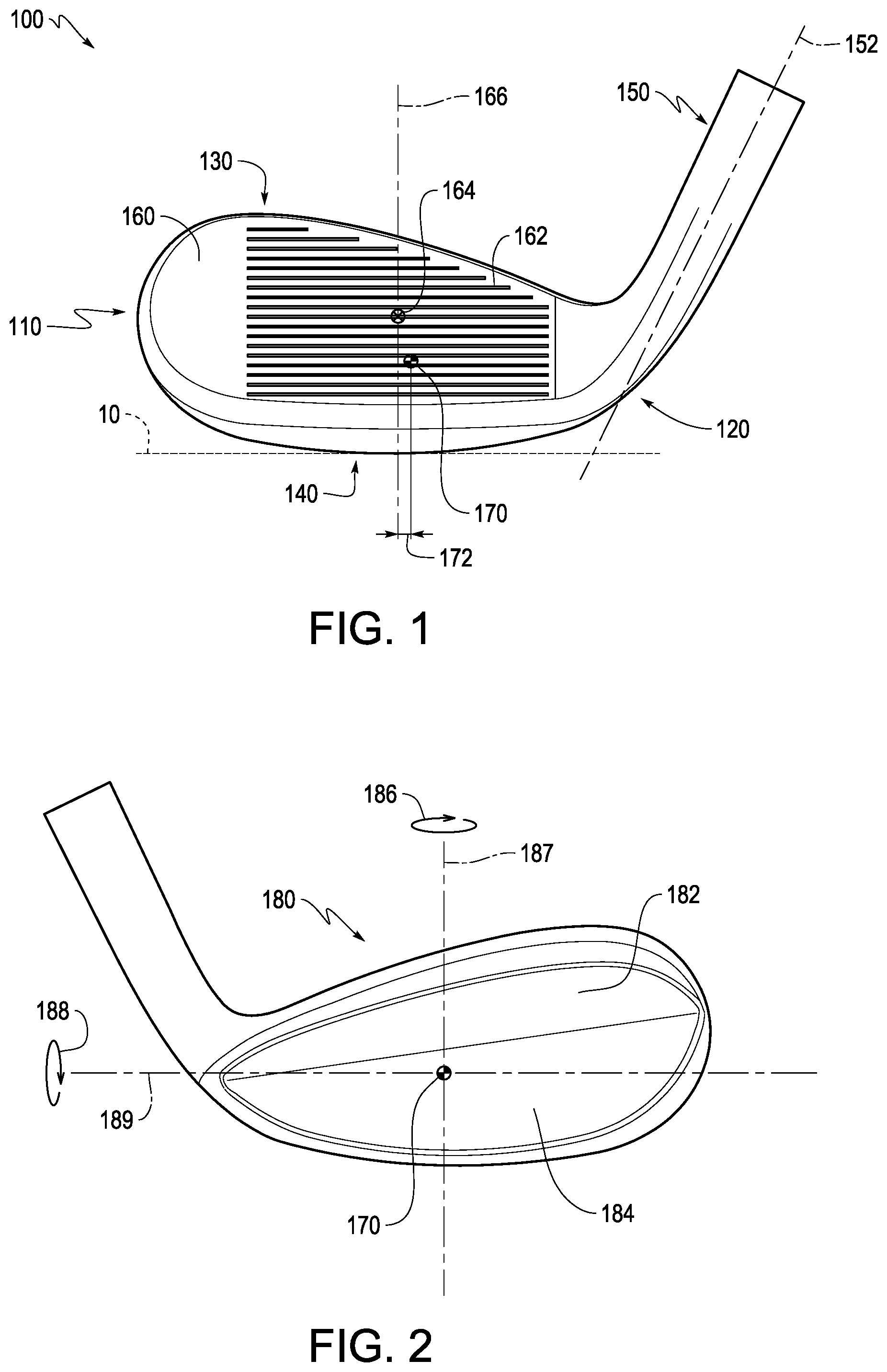 Patent US12350557 — Golf club head — Figure 1