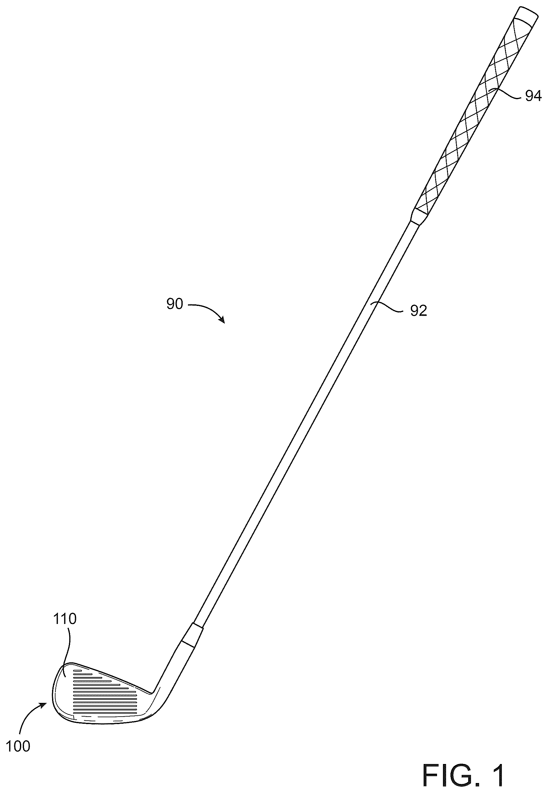 Patent US12350559 — Golf club heads and methods to manufacture golf club heads — Figure 1