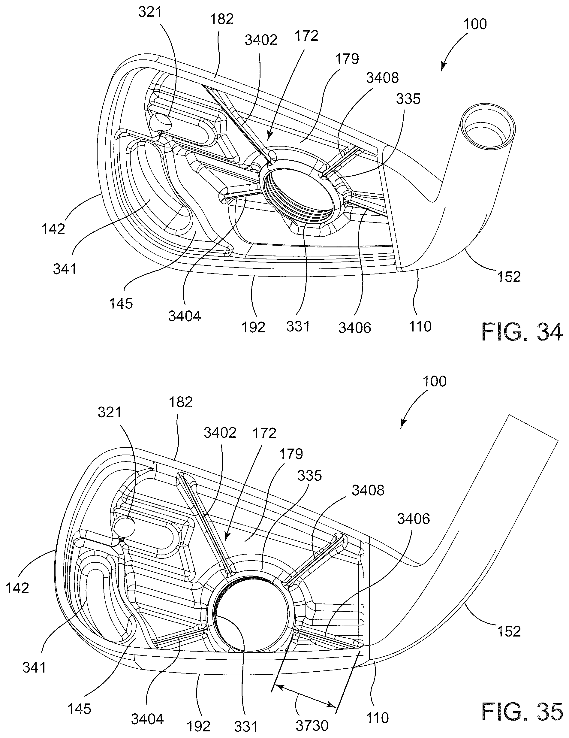 Patent US12350559 Figure 15 – Golf club heads and methods to manufacture golf club heads