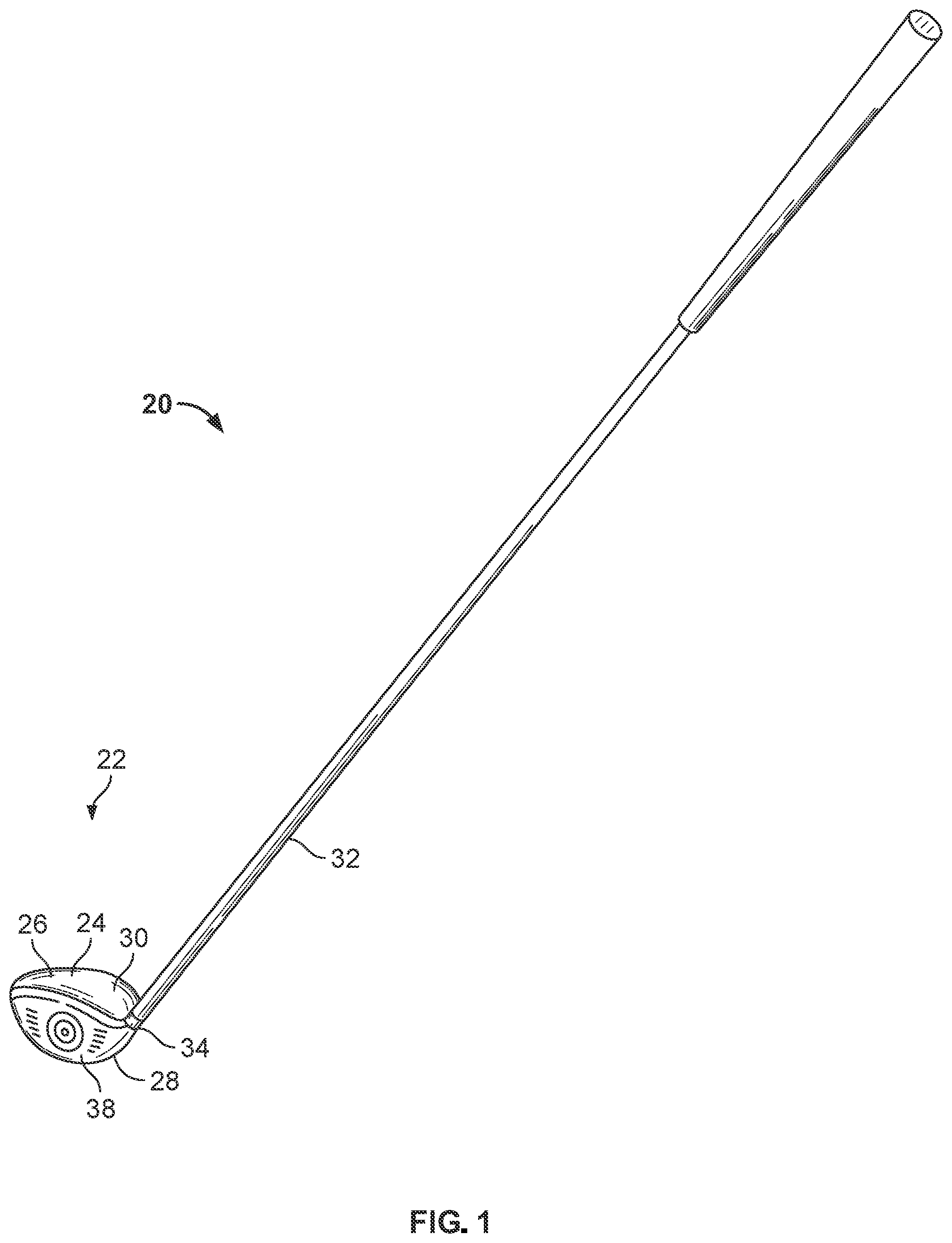 Patent US12350560 — Systems and methods for a club head with a variable center of gravity — Figure 1