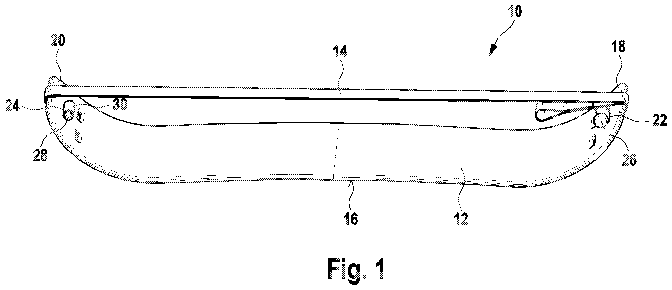 Patent US12350570 — Slackline device — Figure 1