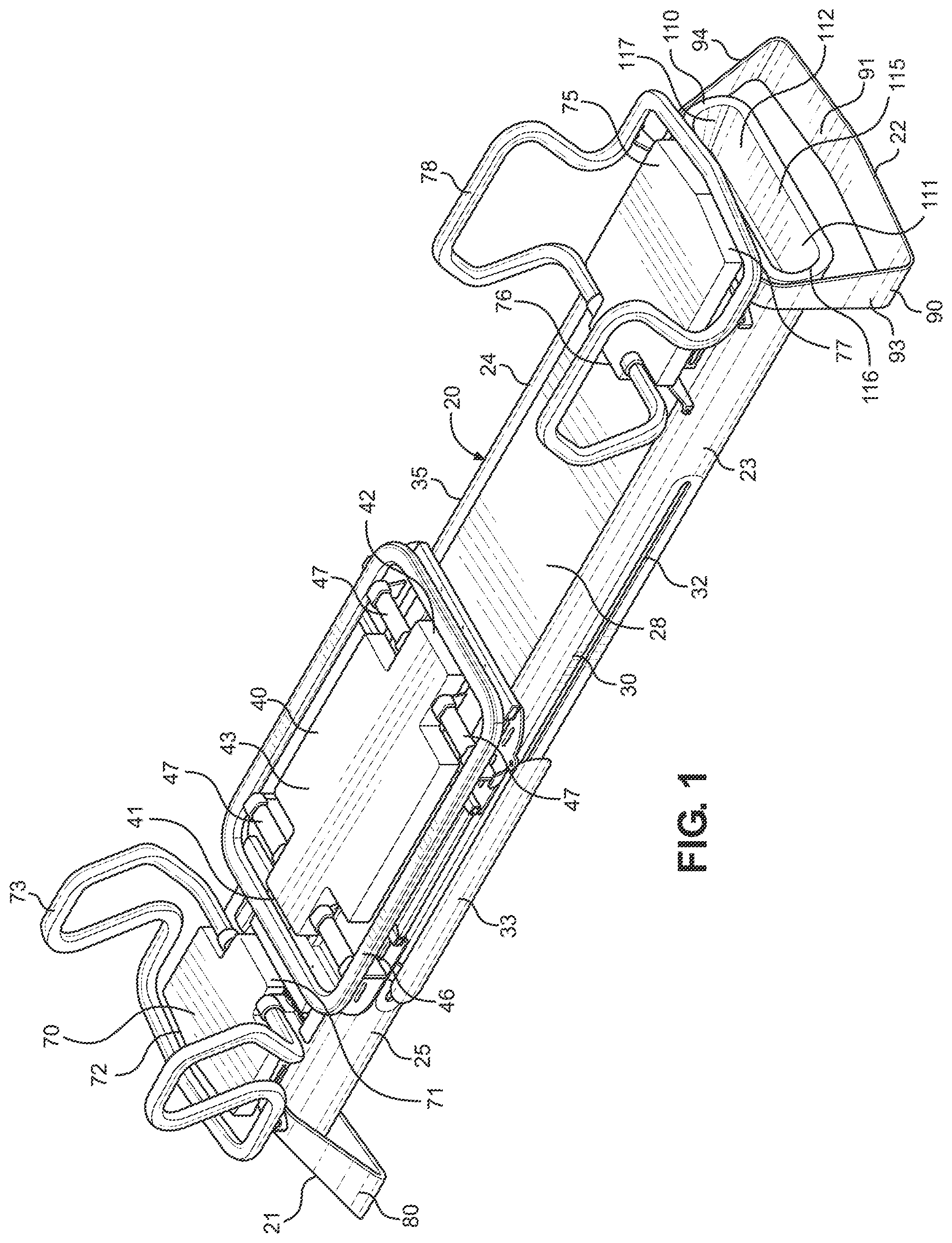 Patent US12350571 — Exercise machine storage system — Figure 1