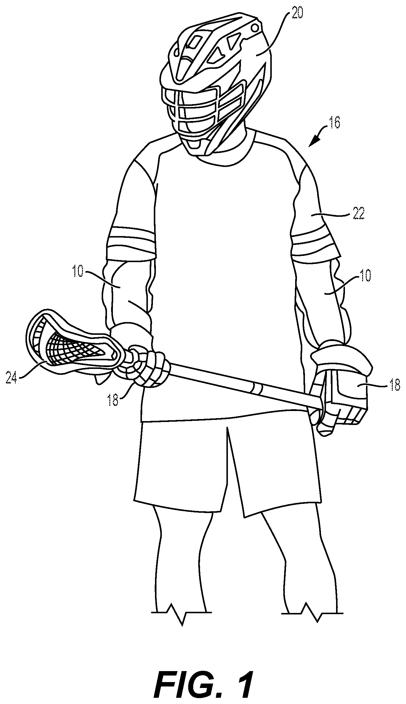 Patent US12350575 — Limb protector — Figure 1