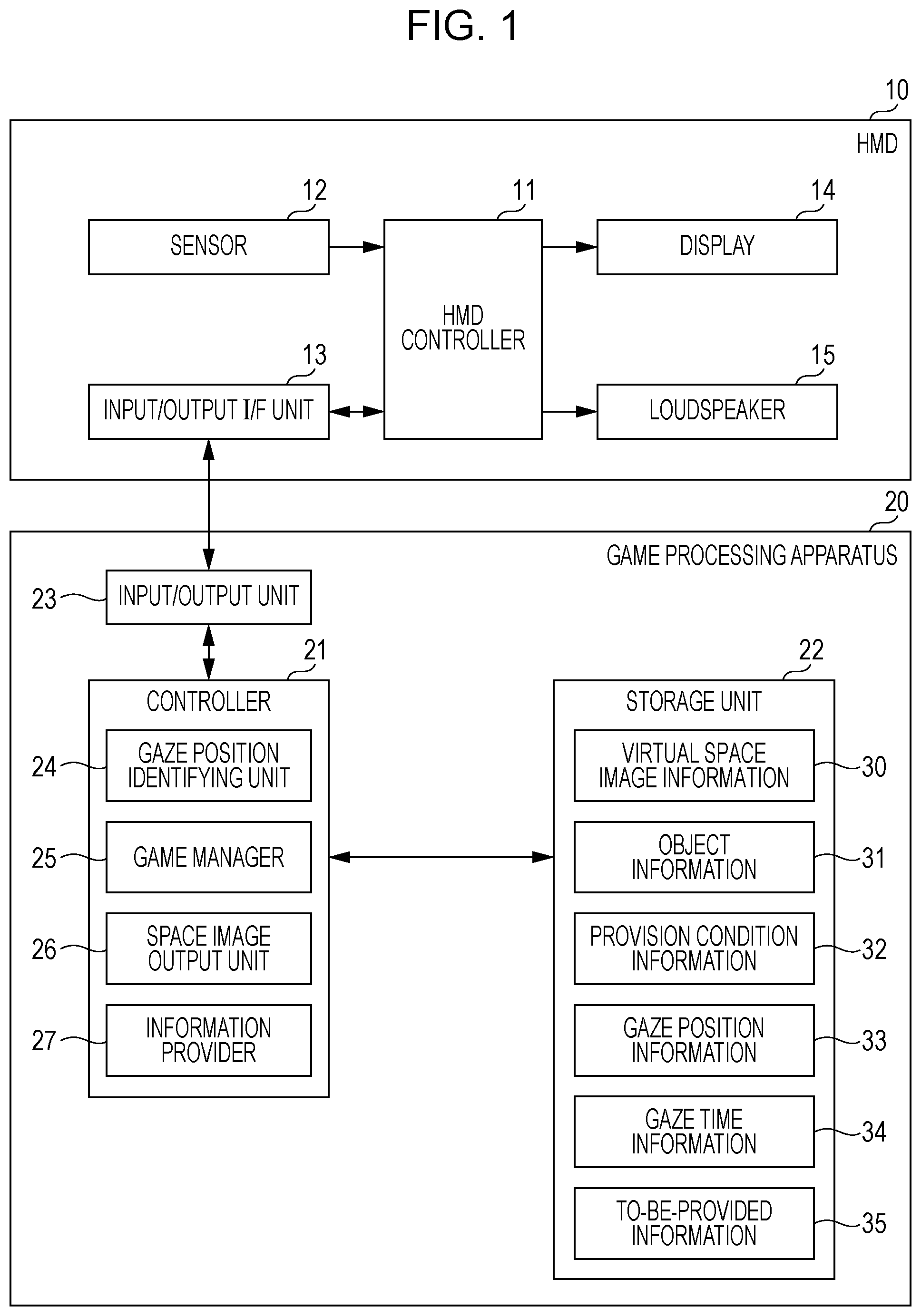 Patent US12350583 — Virtual image display program, virtual image display apparatus, and virtual image display method — Figure 1