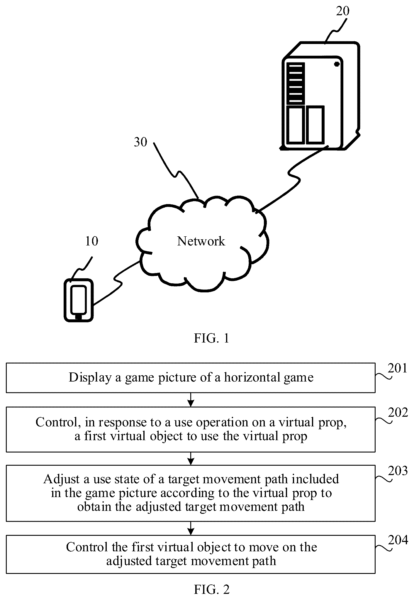 Patent US12350590 — Virtual object control method and apparatus, terminal, storage medium, and program product — Figure 1