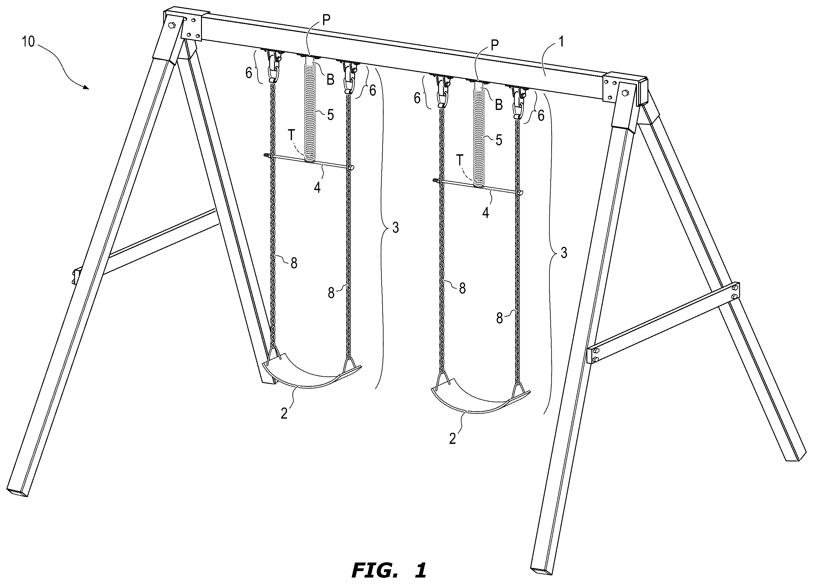 Patent US12350600 — Swing set assistant — Figure 1