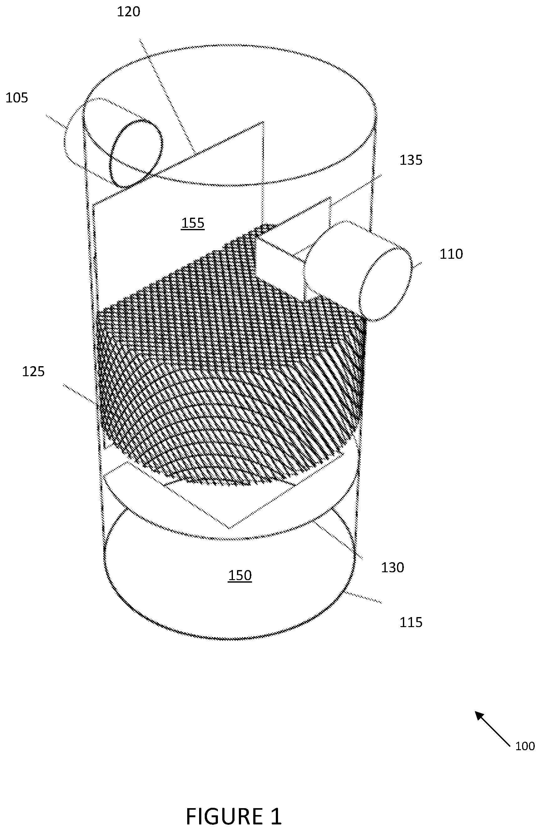 Patent US12350606 — Systems, methods, and devices for removing contaminants from stormwater — Figure 1
