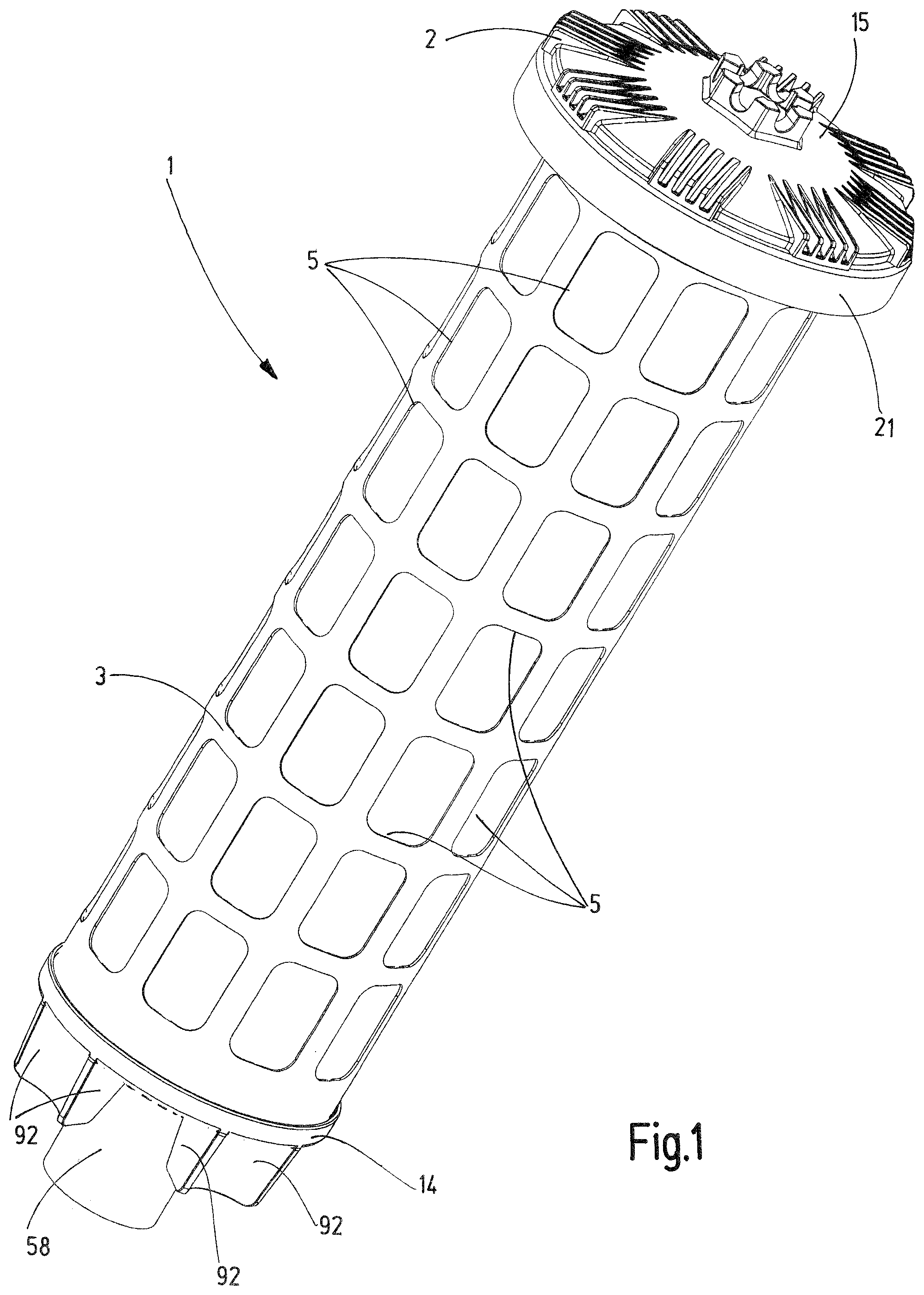 Patent US12350607 — Filter device — Figure 1