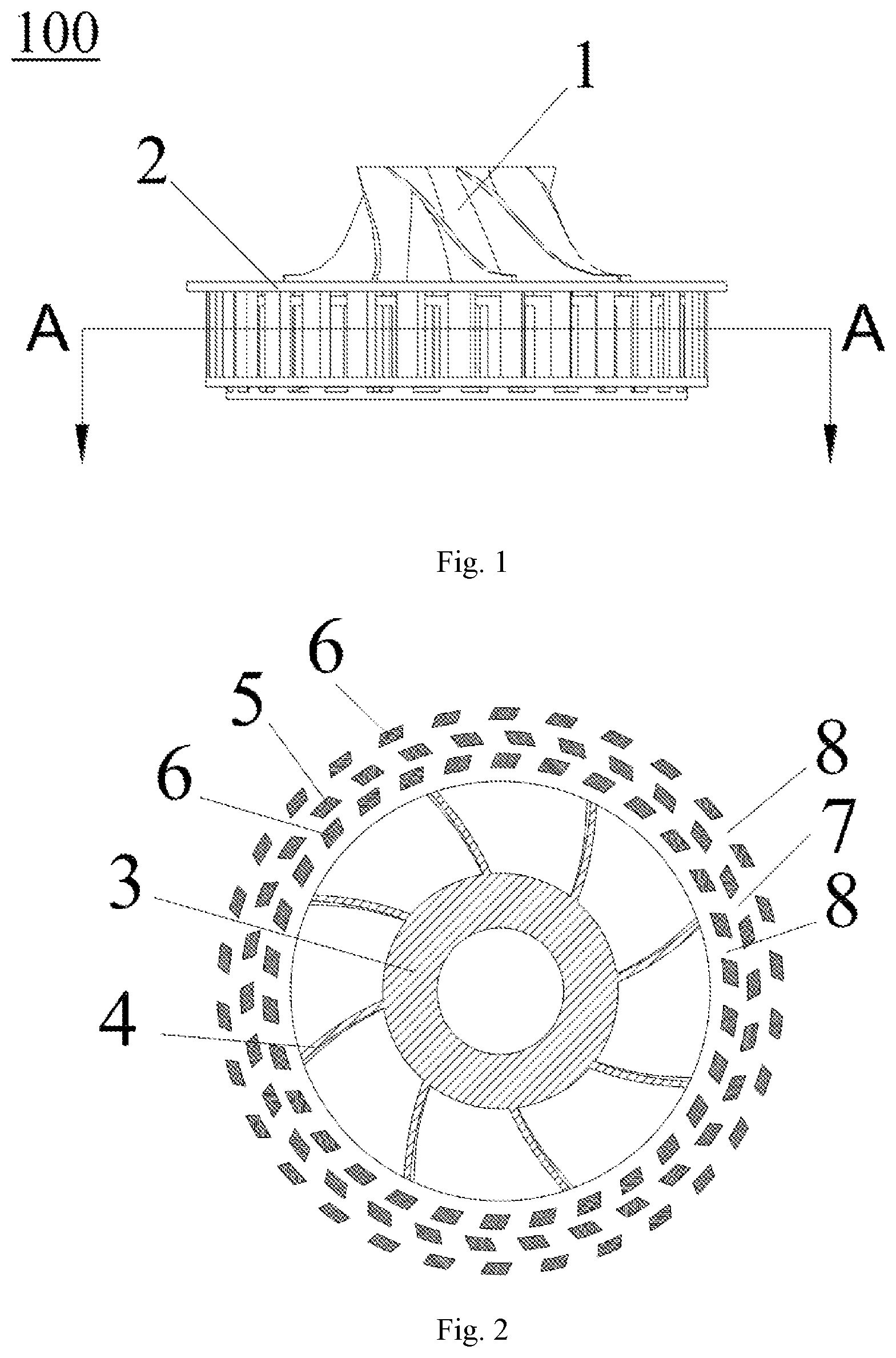 Patent US12350632 Figure 1 – Impeller assembly and mixing apparatus